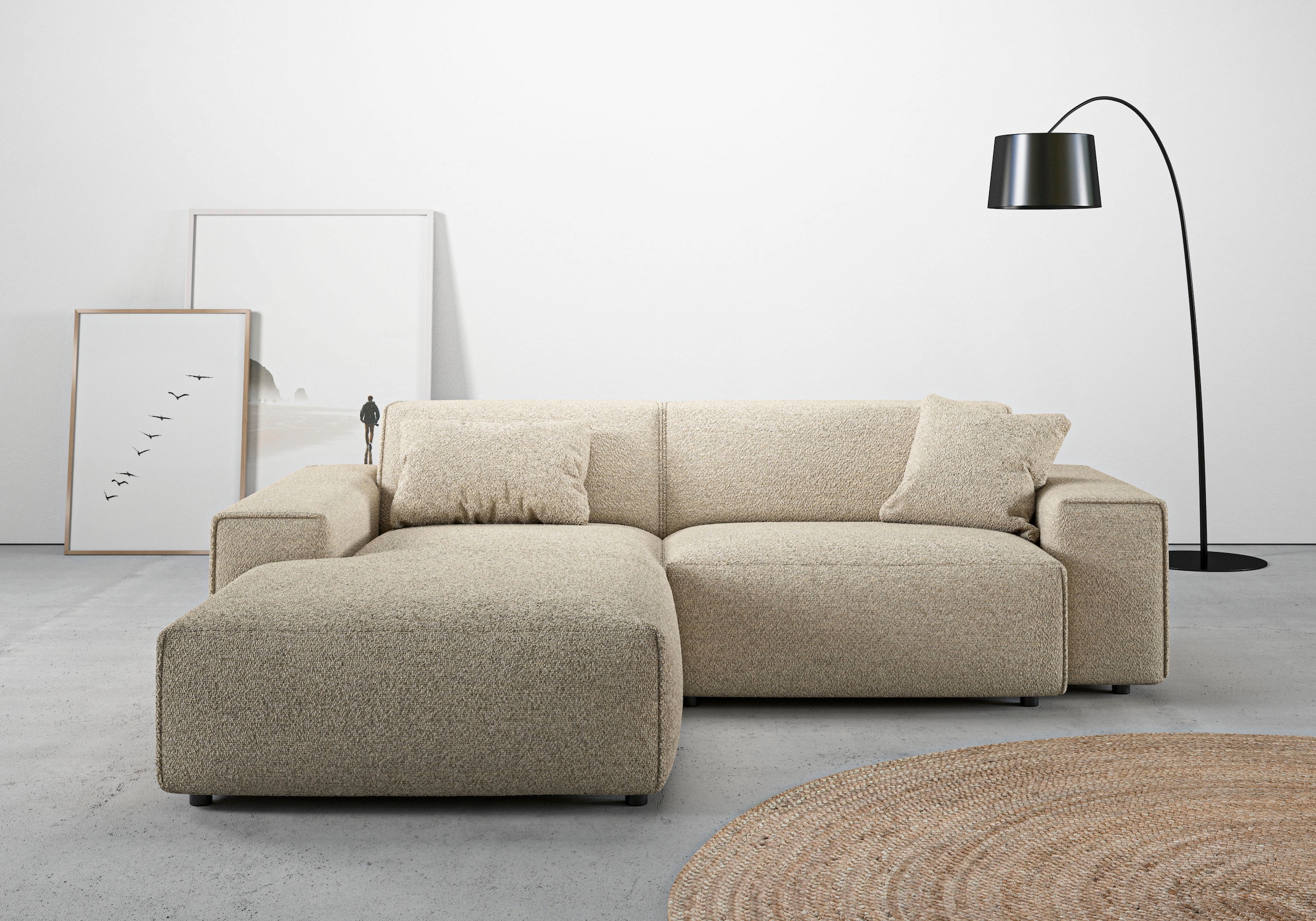 andas Ecksofa "Glimminge L-Form auch in Breitcord, Feincord + Easy care-Bez günstig online kaufen