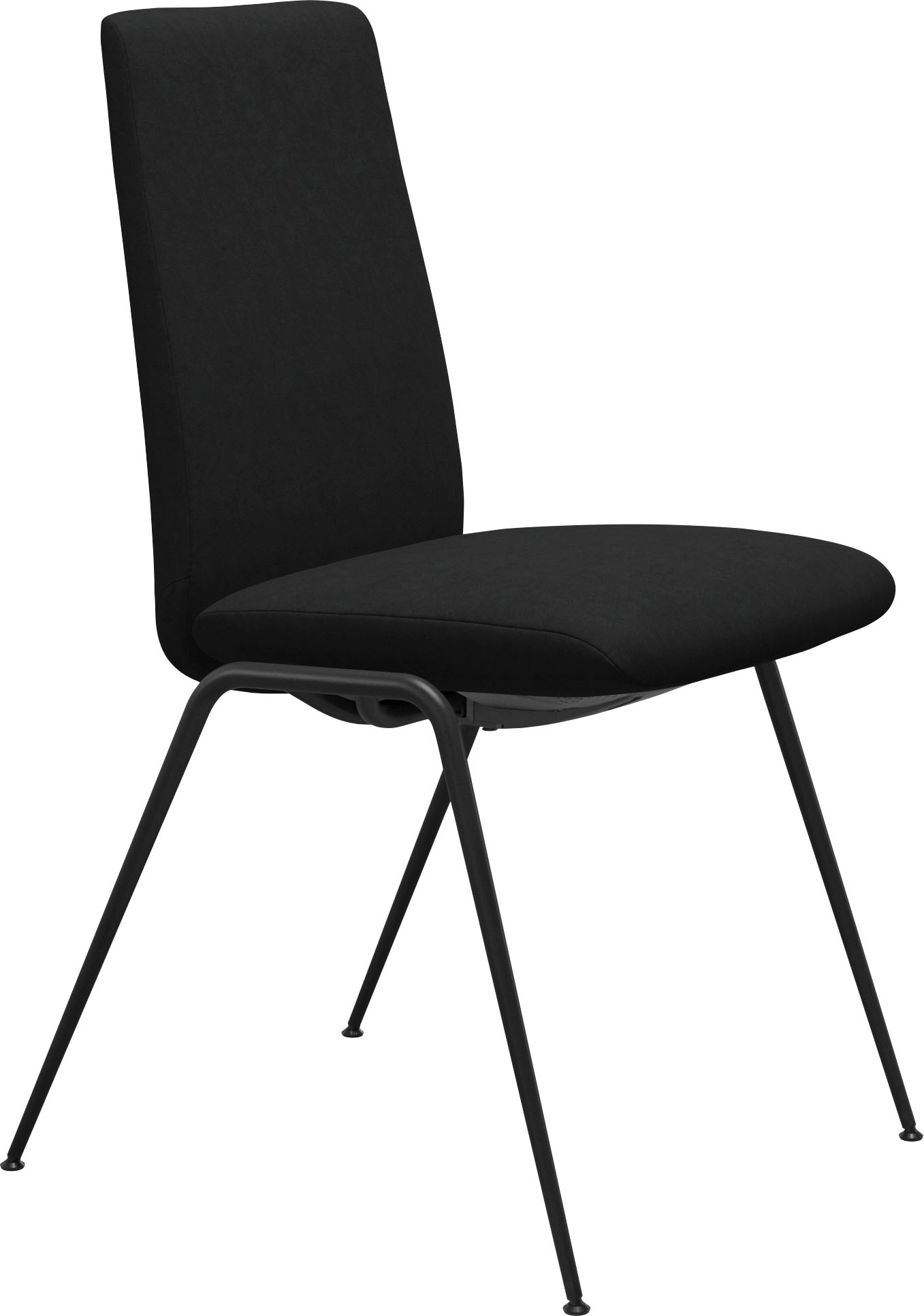 Stressless Polsterstuhl "Laurel", Microfaser DINAMICA, Low Back, Größe M, mit Beinen aus Stahl in Schwarz matt