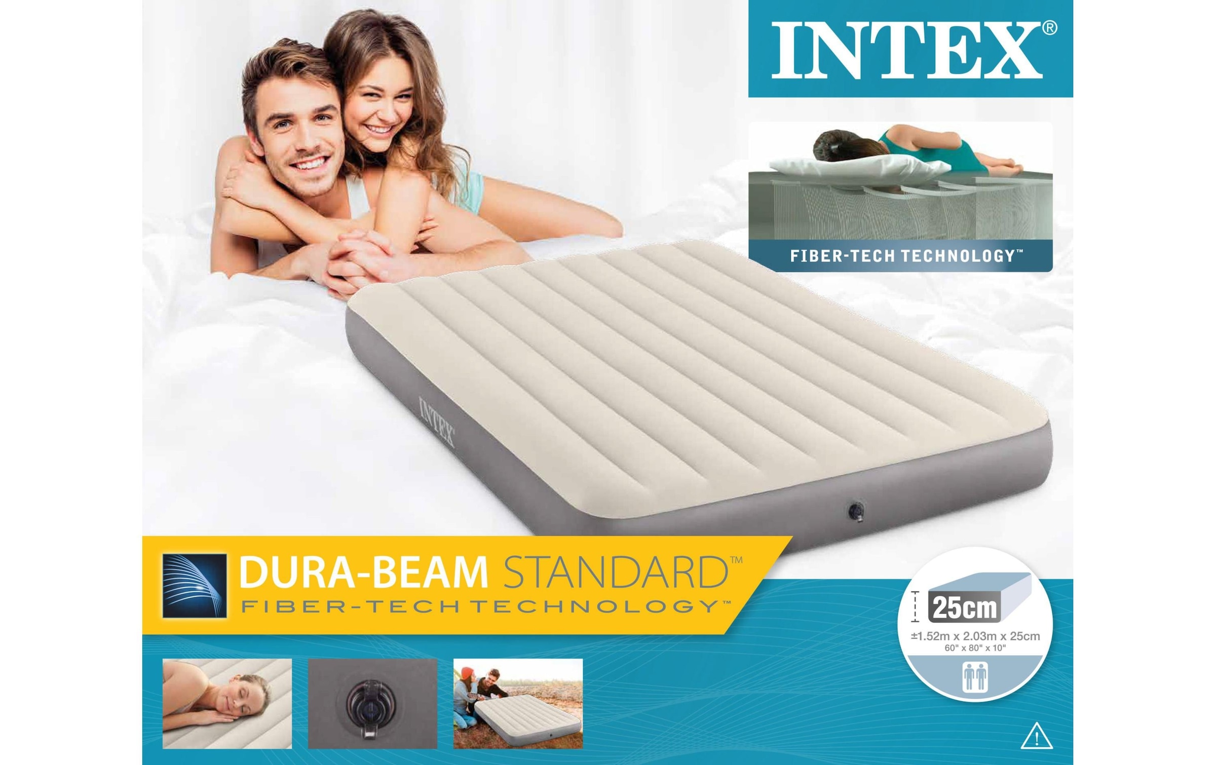 Intex Luftbett »Deluxe Single-High Queen«