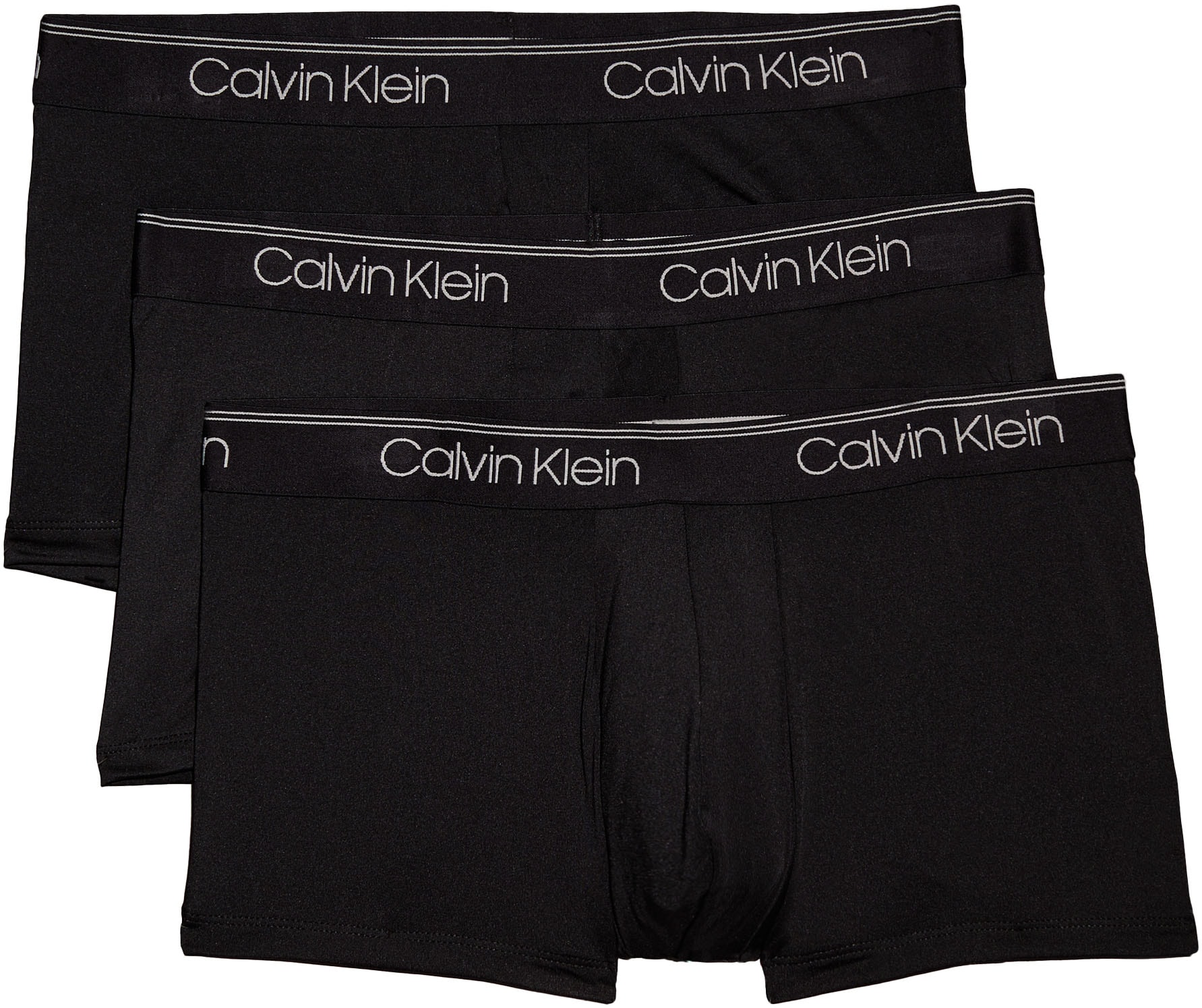 Calvin Klein Underwear Trunk LOW RISE TRUNK 3PK Packung 3er Pack mit Logo Elastikbund