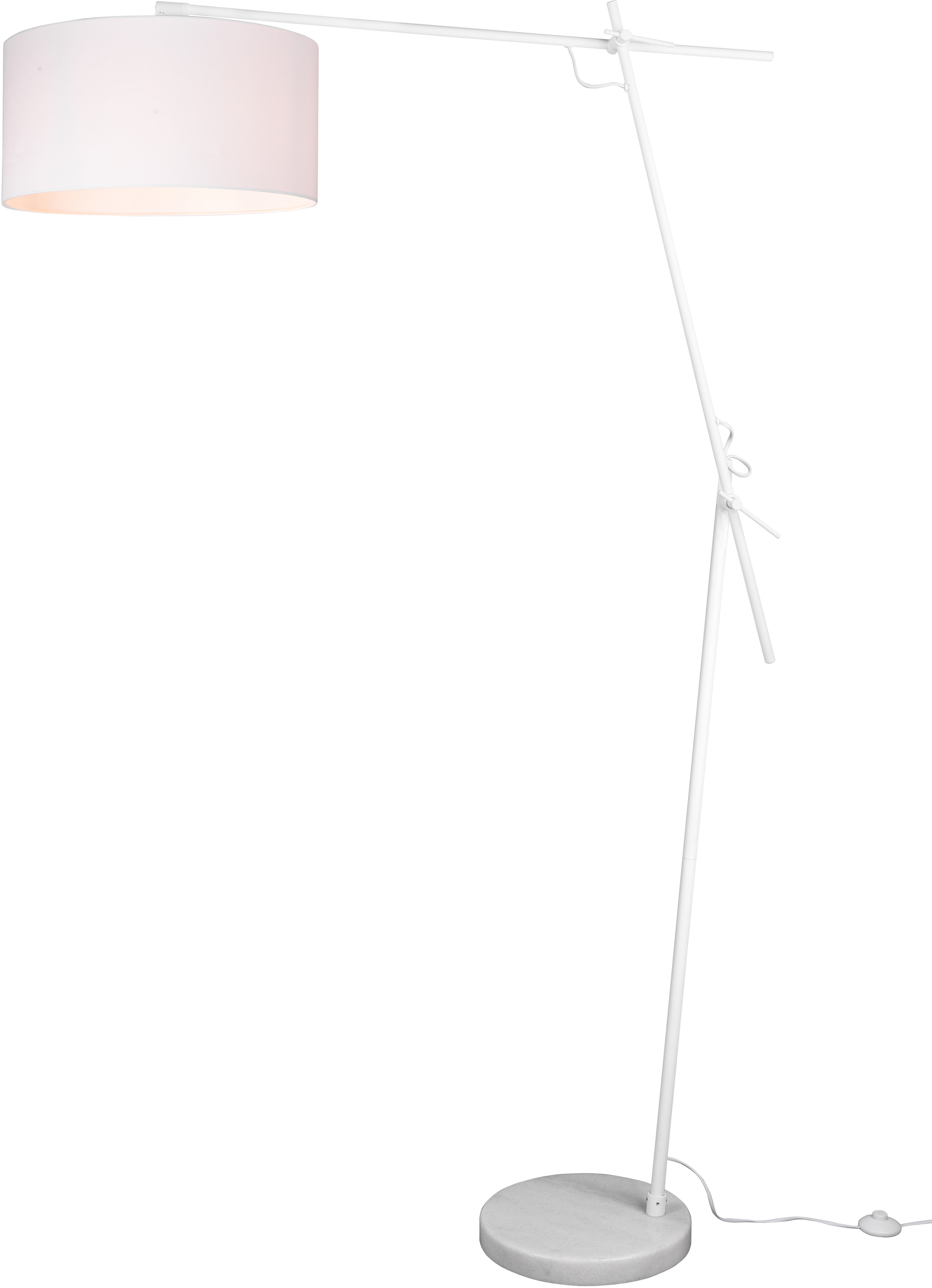 Höhe frei flammig-flammig, Leuchtmittel TRIO BAUR Stehlampe »PONTE«, Leuchten | wählbar schwenkbar; E27 1 168cm,