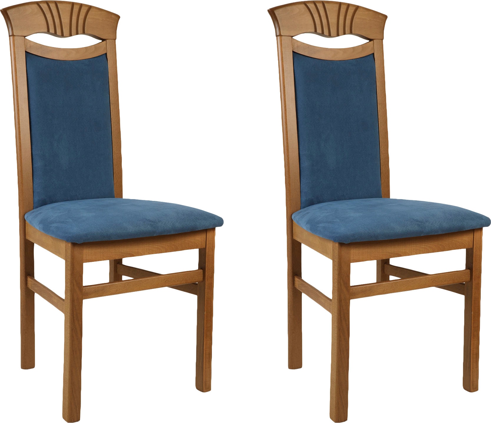 Home affaire Esszimmerstuhl "Franz" (Set) 2 Stk. Microfaser strapazierfähig günstig online kaufen
