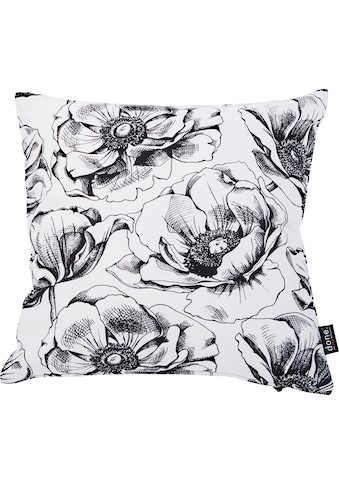 Dekokissen »Panama Print Black Roses«