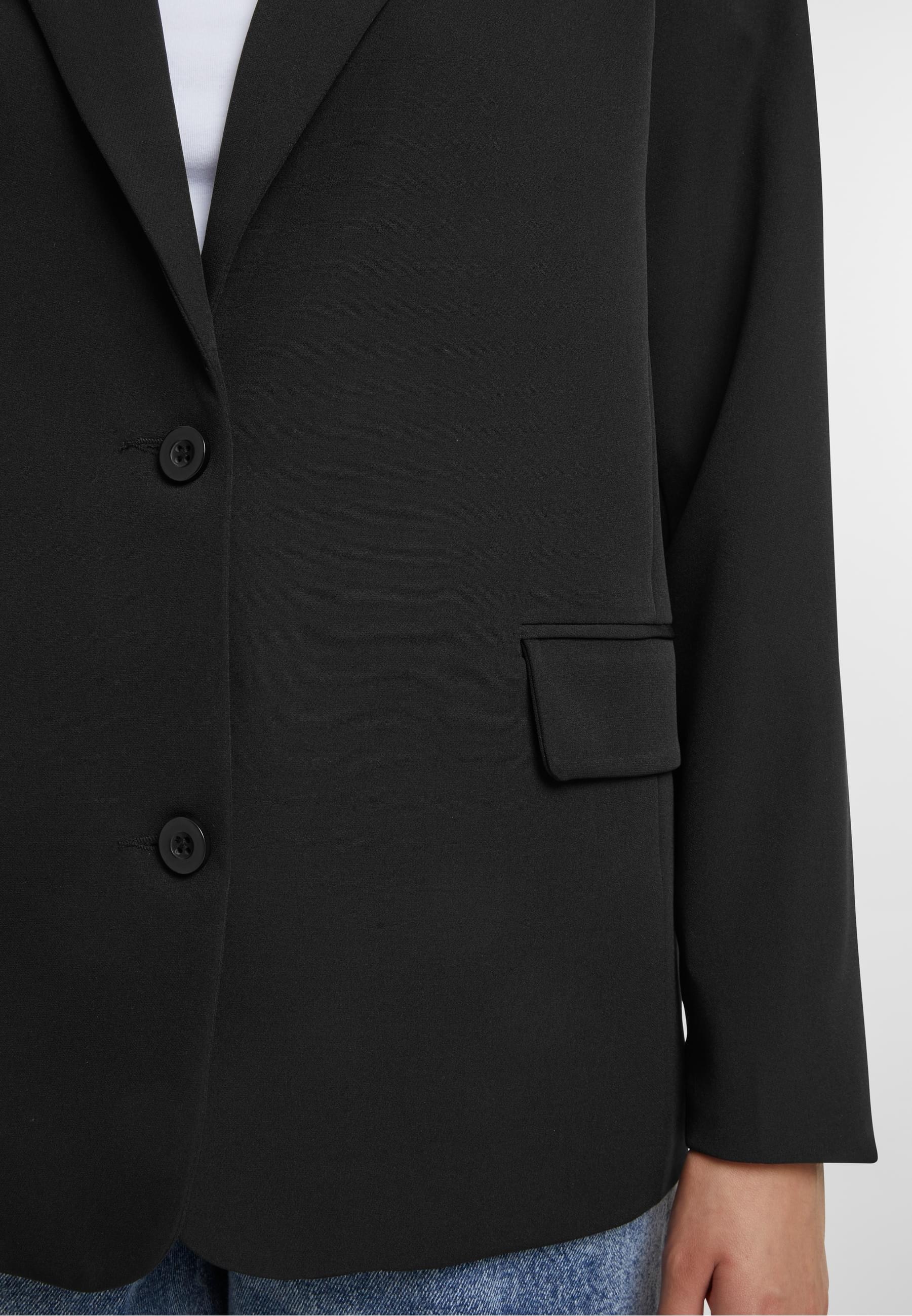 URBAN CLASSICS Allwetterjacke »Urban Classics Ladies Long Blazer«, (1 St.), ohne Kapuze