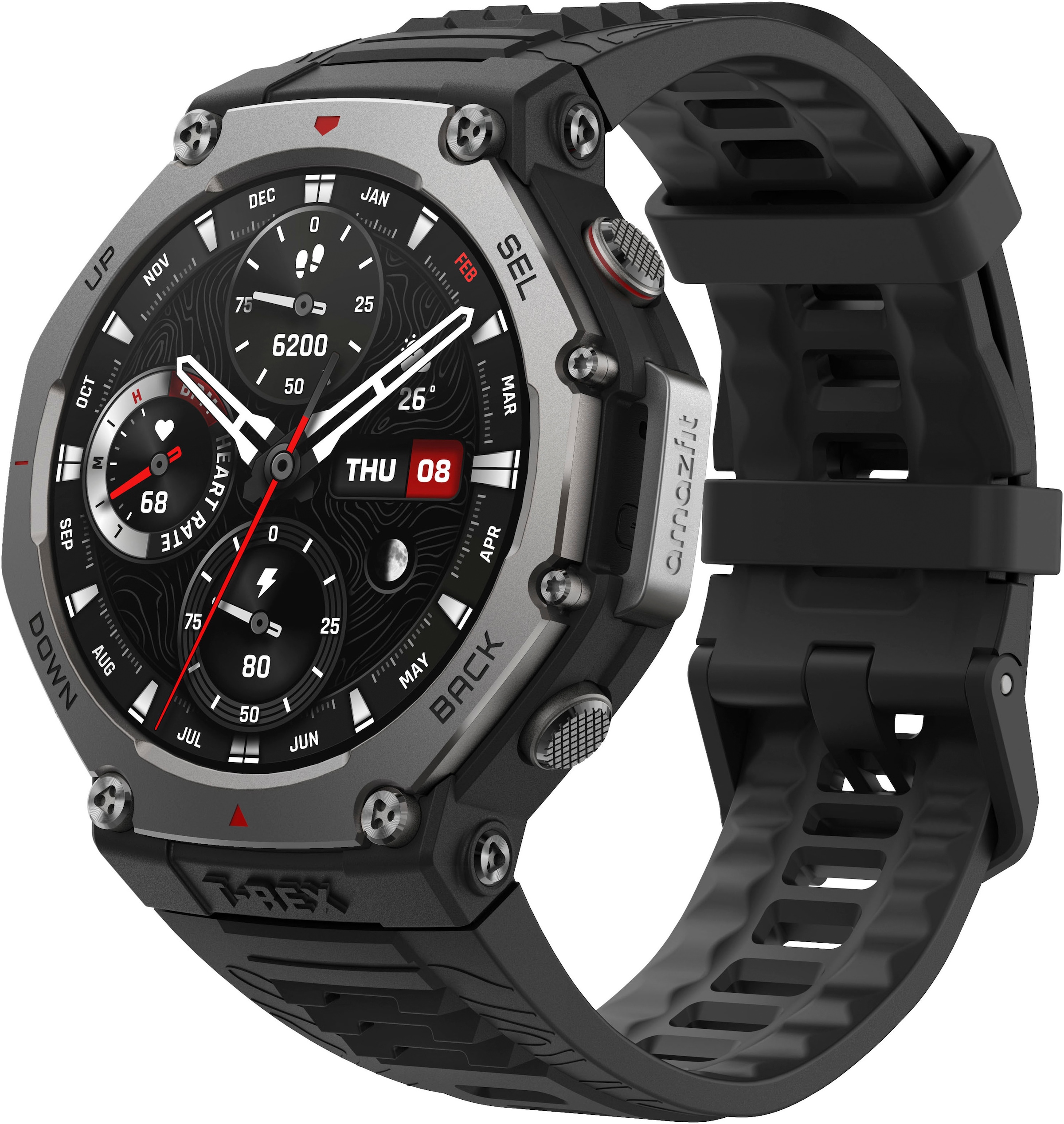 Amazfit Smartwatch »T-Rex 3«, (/ 1,5 Zoll), Zepp OS,)