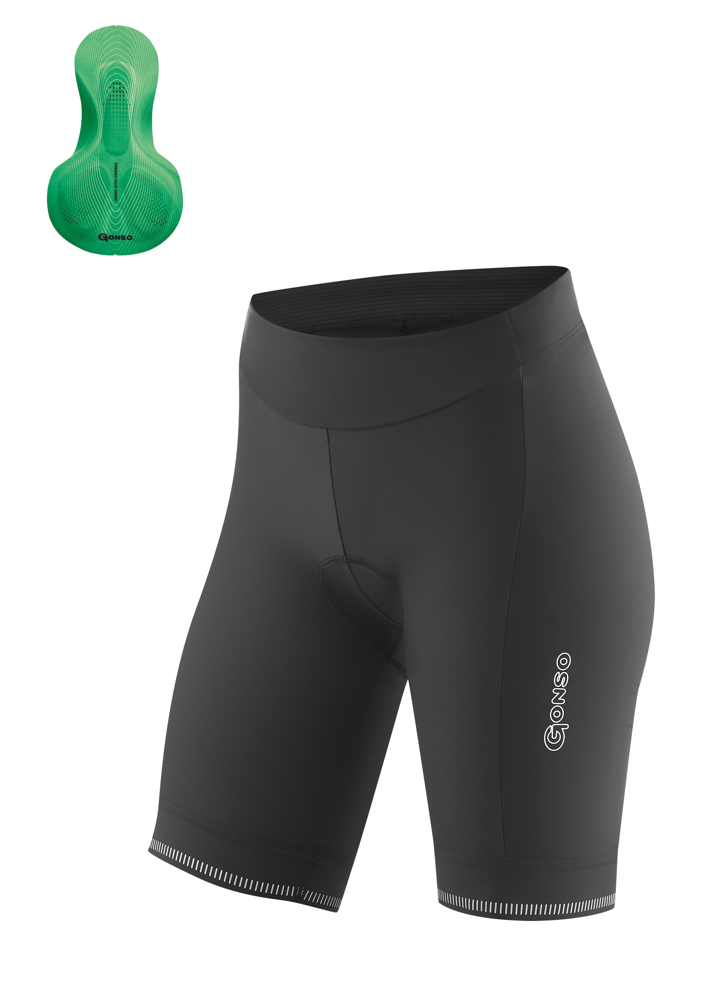 Gonso Fahrradhose "SITIVO W 0", Damen Radhose mit innovativem Sitzpolsterkonzept