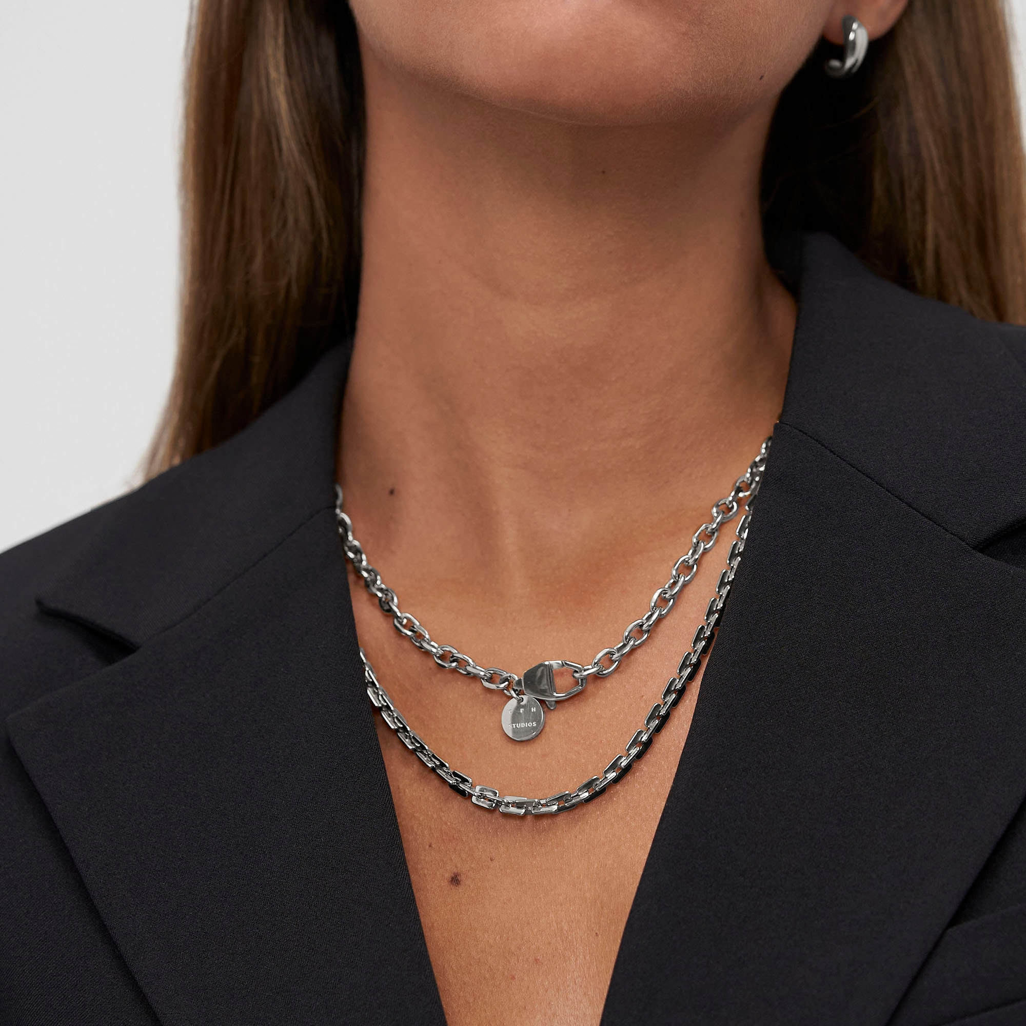 Copenhagen Studios Edelstahlkette »Schmuck Geschenk Halskette Basic Chunky«