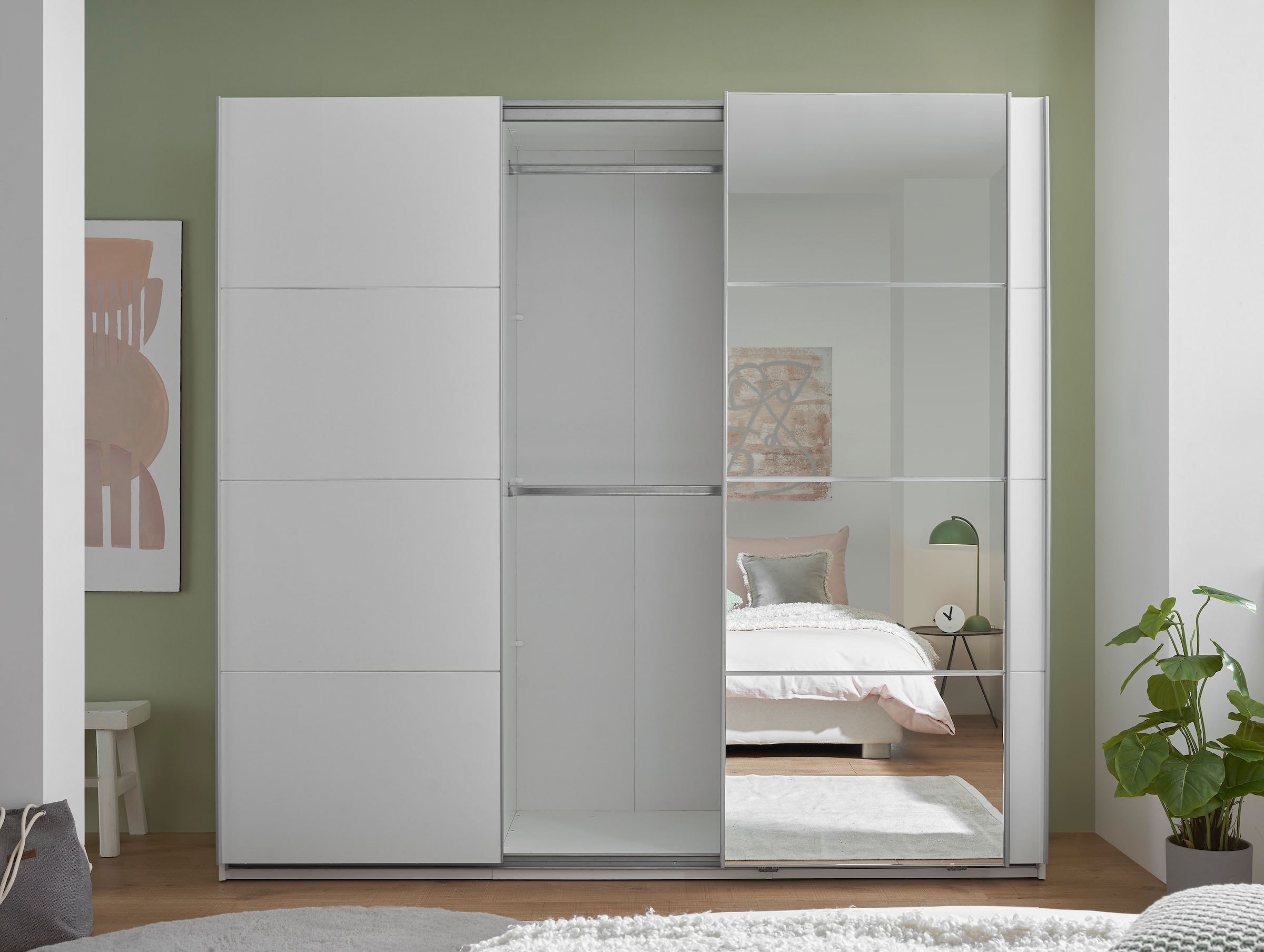 Schlafkontor Schwebetürenschrank »Carano Kleiderschrank, Schiebetürenschrank mit Spiegeltür«