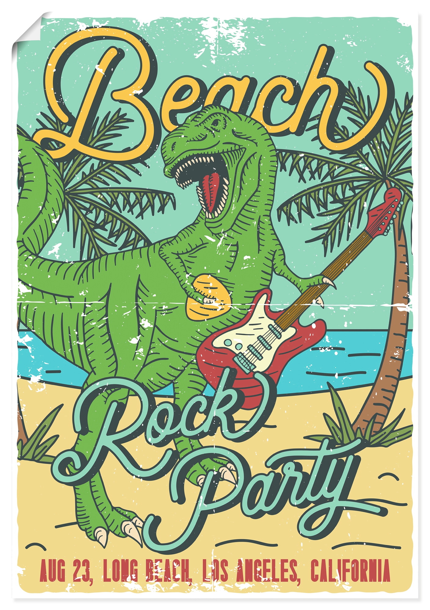 Artland Wandbild »Strand Party« 1 Stk. tlg. als Alubild, Leinwandbild, Poster, Wandaufkleber in verschied. Größen