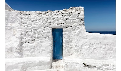 Fototapete »Blaue Tür«
