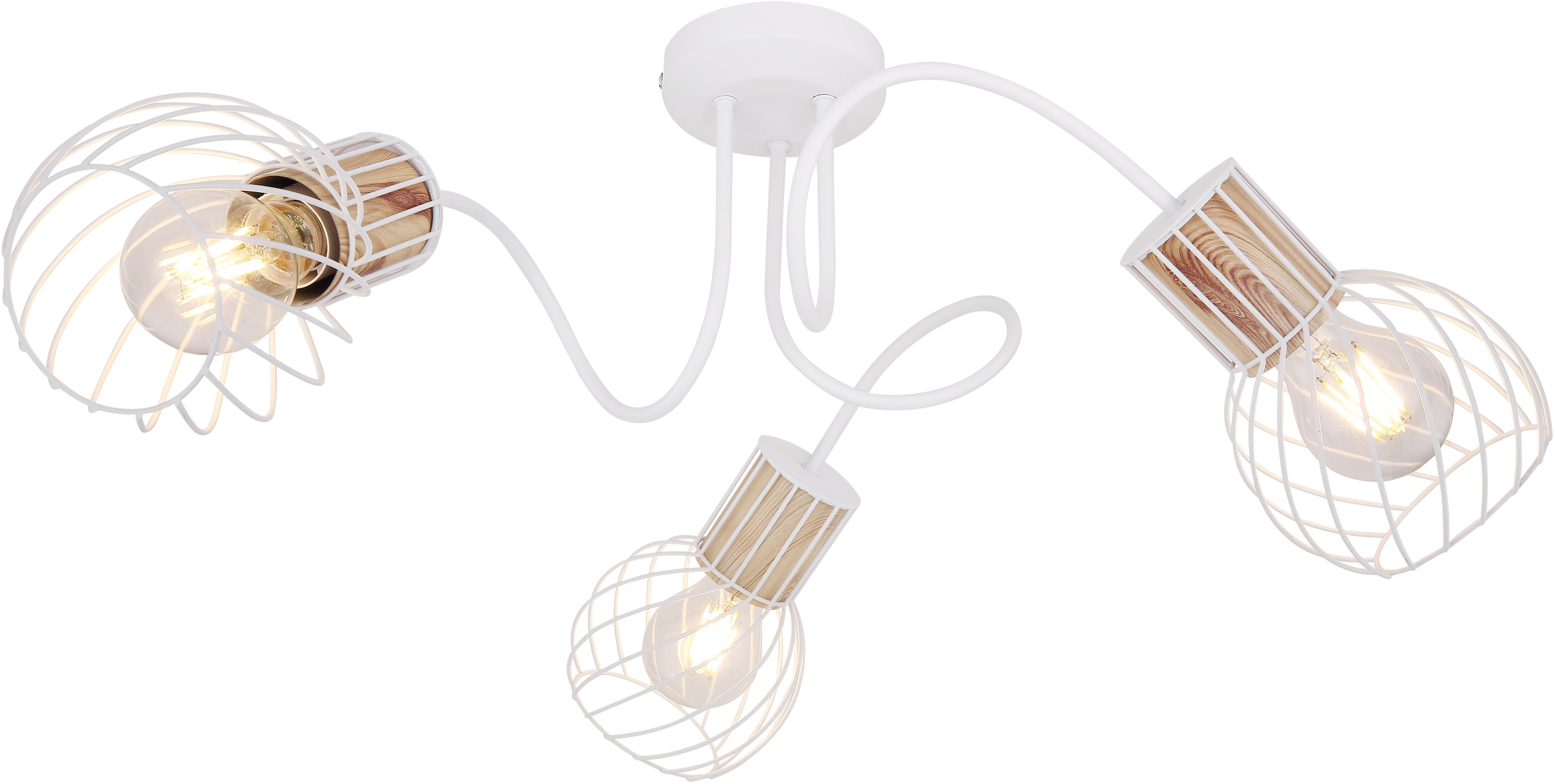 GLOBO LIGHTING Deckenleuchte »LUISE«, Leuchtmittel E27 | ohne Leuchtmittel, Deckenlampe/Wohnzimmer/Schlafzimmer/modern