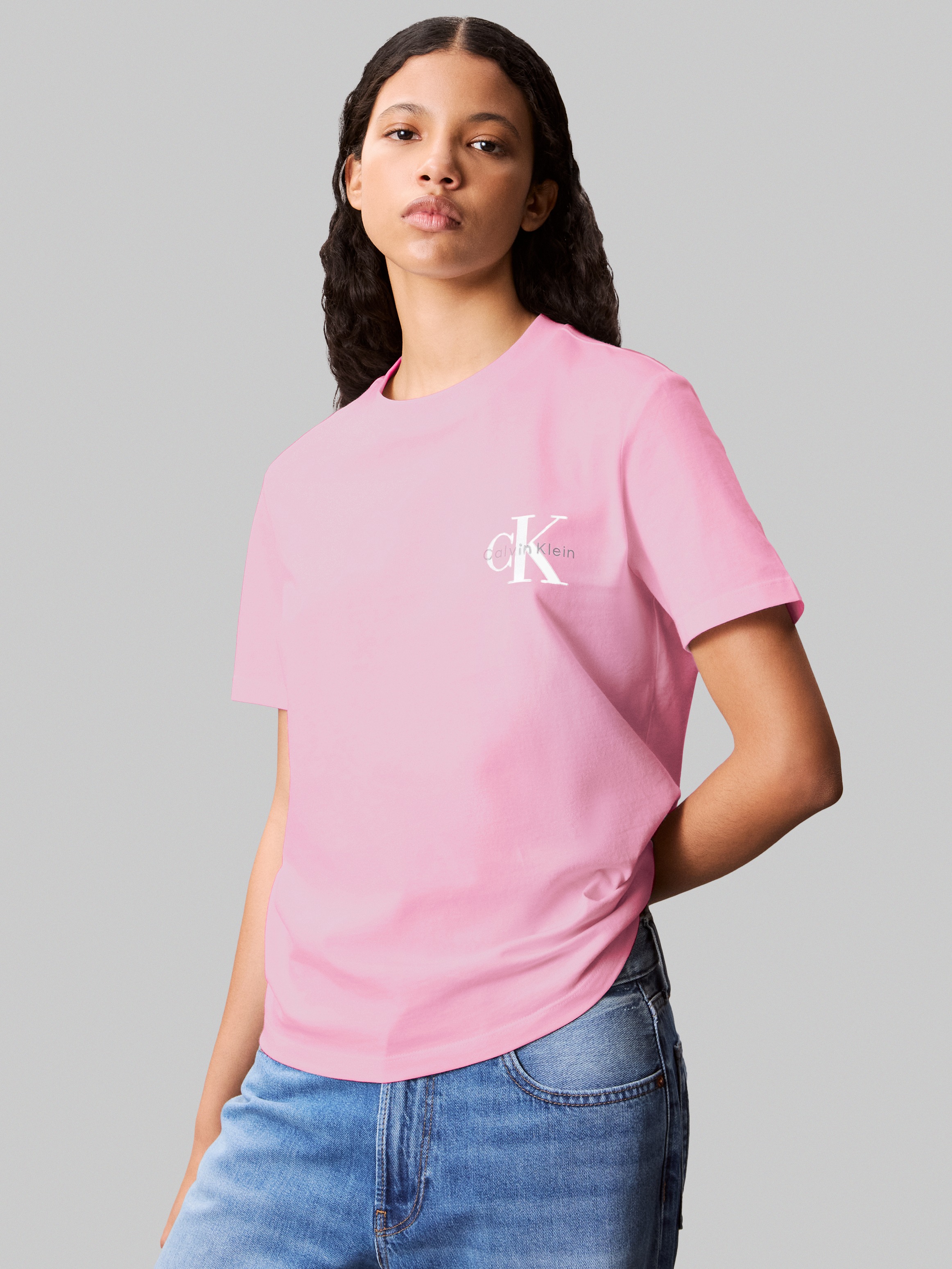 Calvin Klein Jeans T-Shirt "A- Logo CN 2 Pack Tee" Packung, 2er-Pack, 2 Stk günstig online kaufen