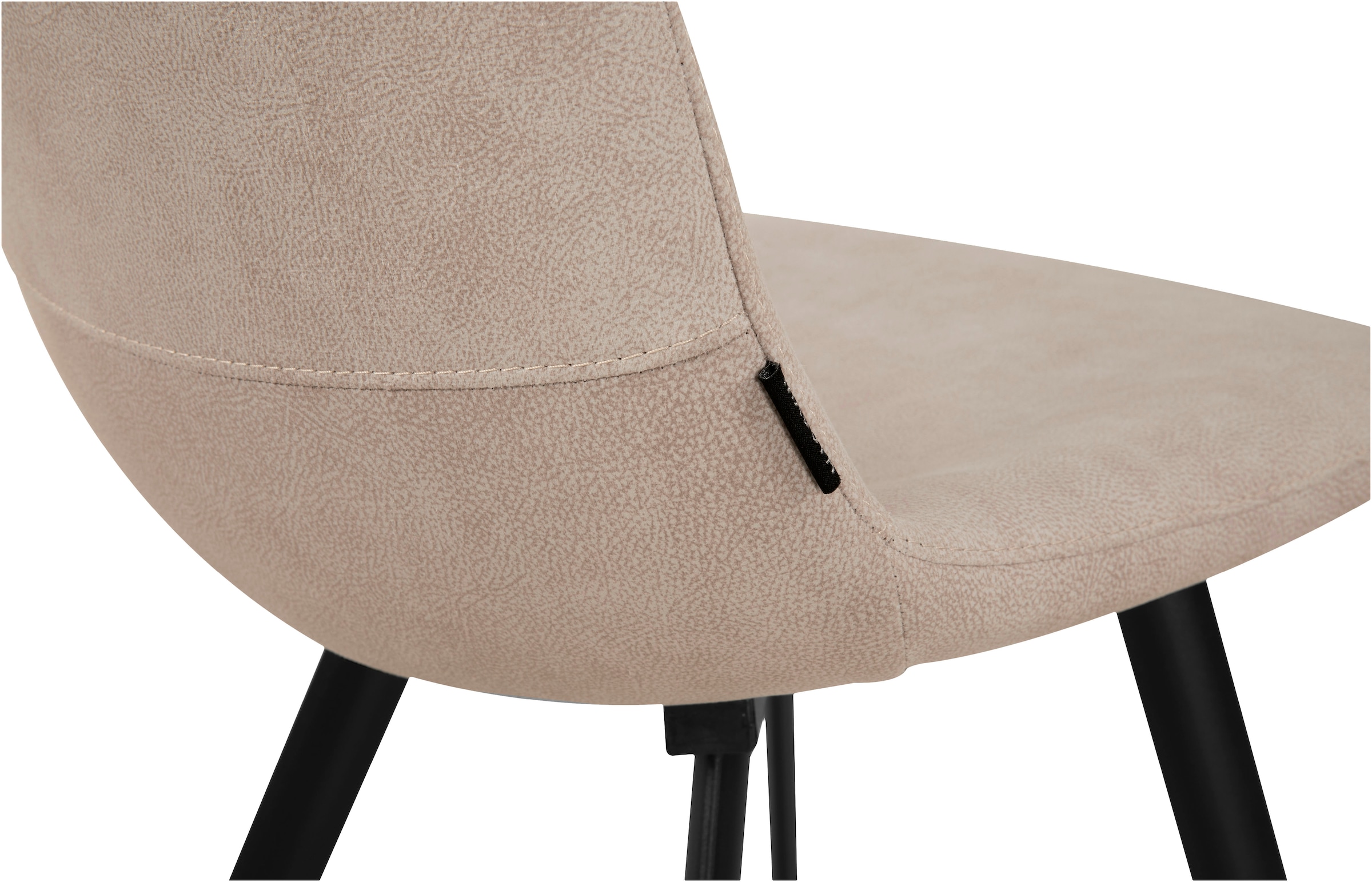 OMG Design Esszimmerstuhl »Pluto«, (Set), 1 St., Stoff, pflegeleichte Microfaser, Lederoptik