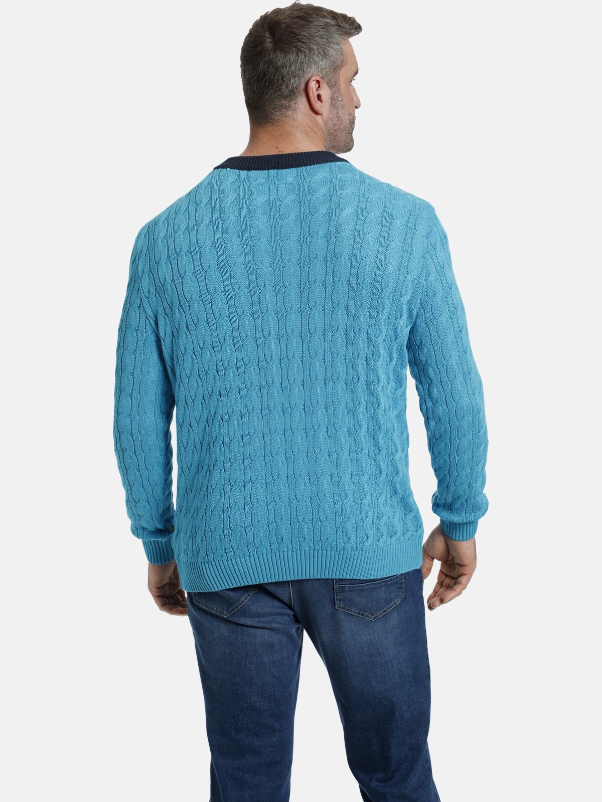 Charles Colby Strickpullover »Pullover EARL HAILY«, (1 tlg.), im stylischen Zopfmuster