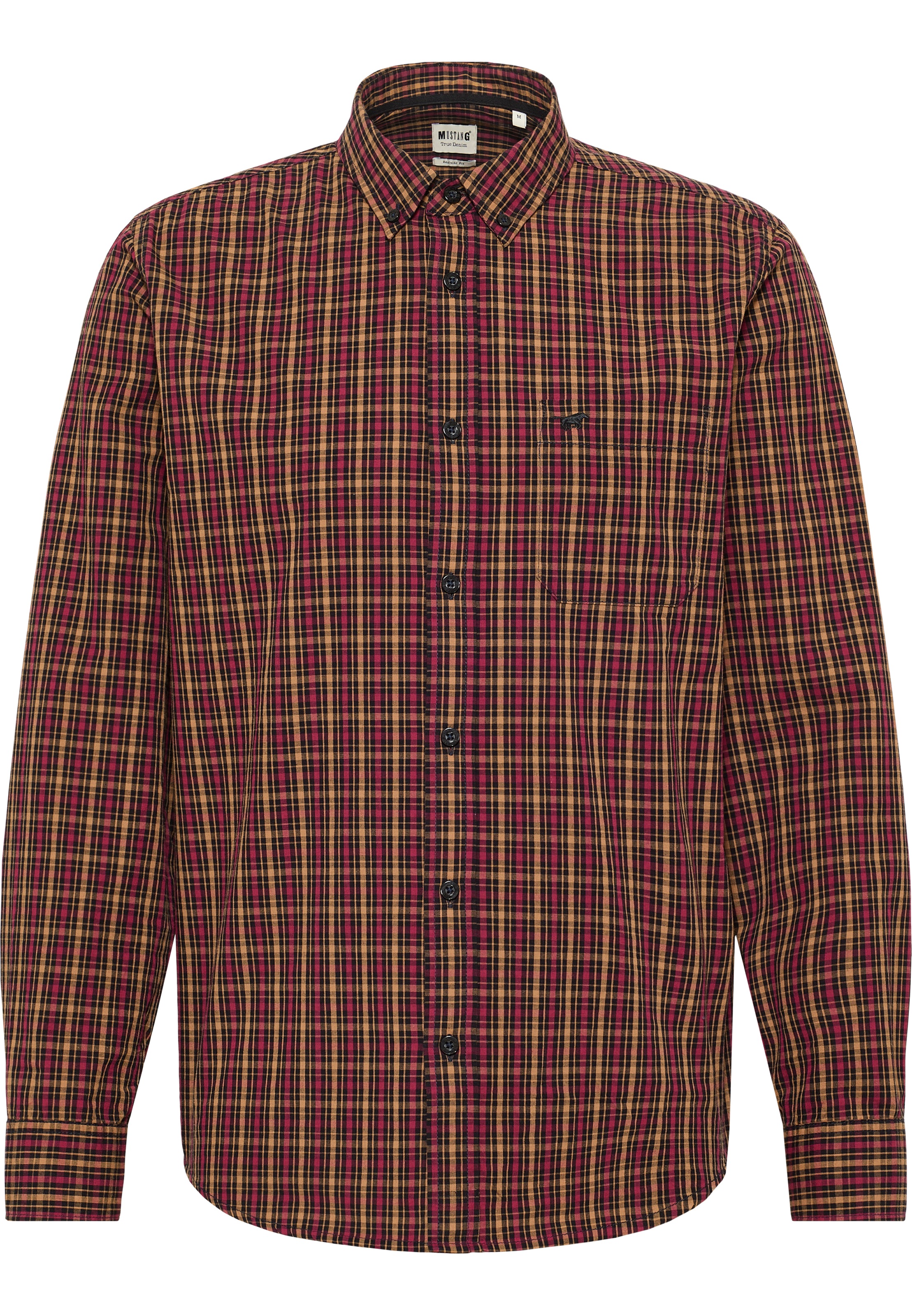 MUSTANG Langarmhemd "Style Clemens Basic CH" günstig online kaufen