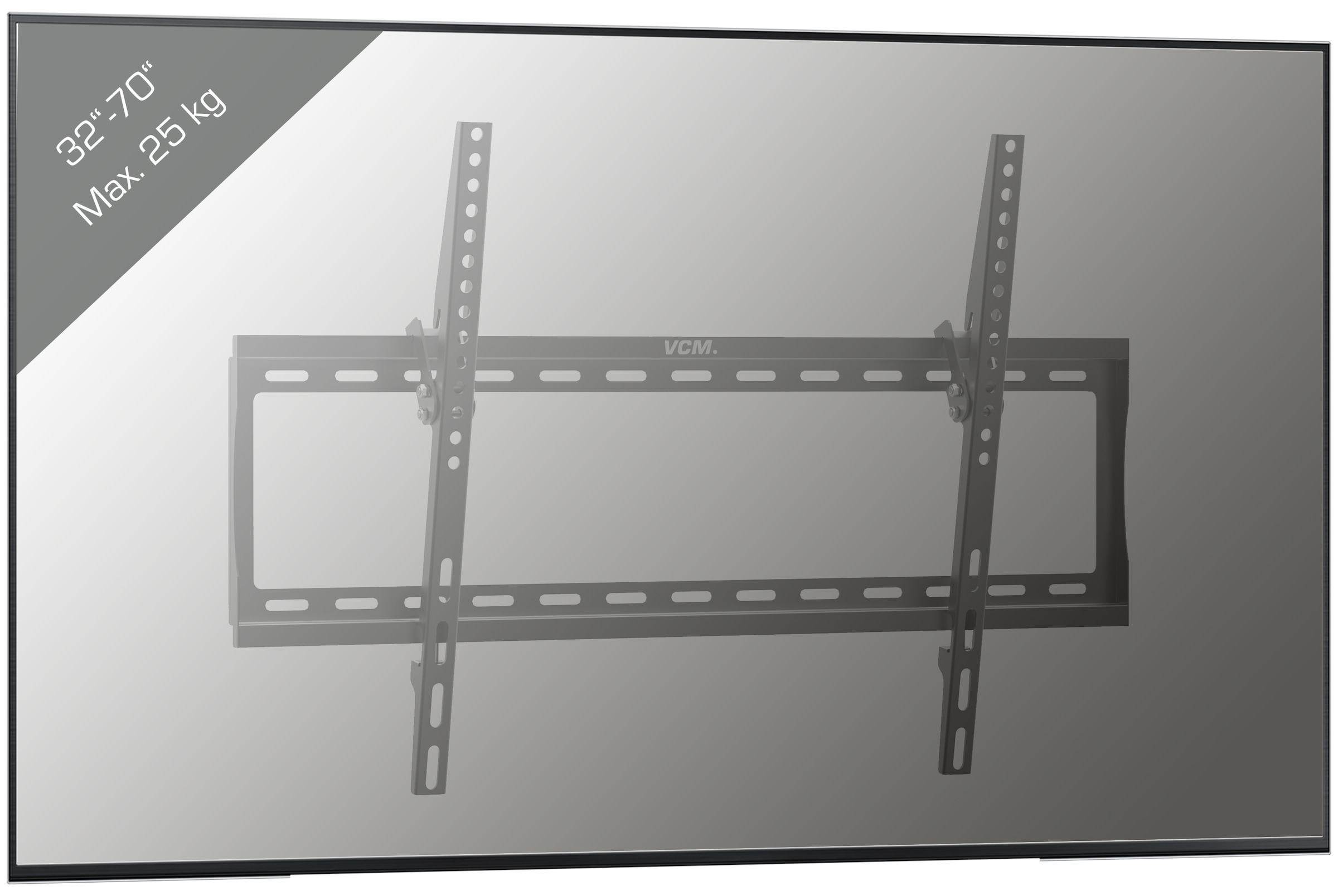 VCM TV-Wandhalterung »TV VESA Wandhalterung Halter neigbar B-FN600«