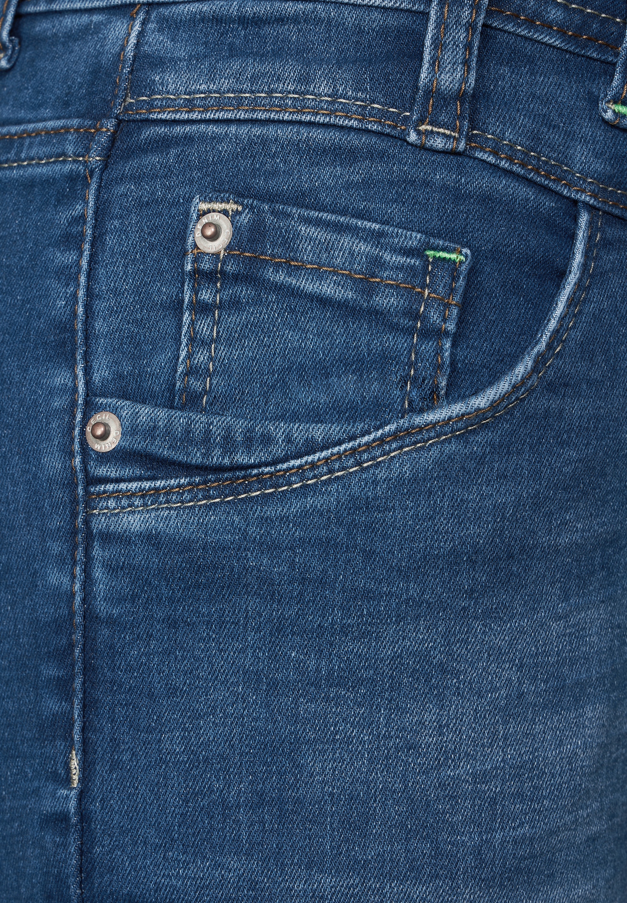 Cecil Slim-fit-Jeans, High Waist
