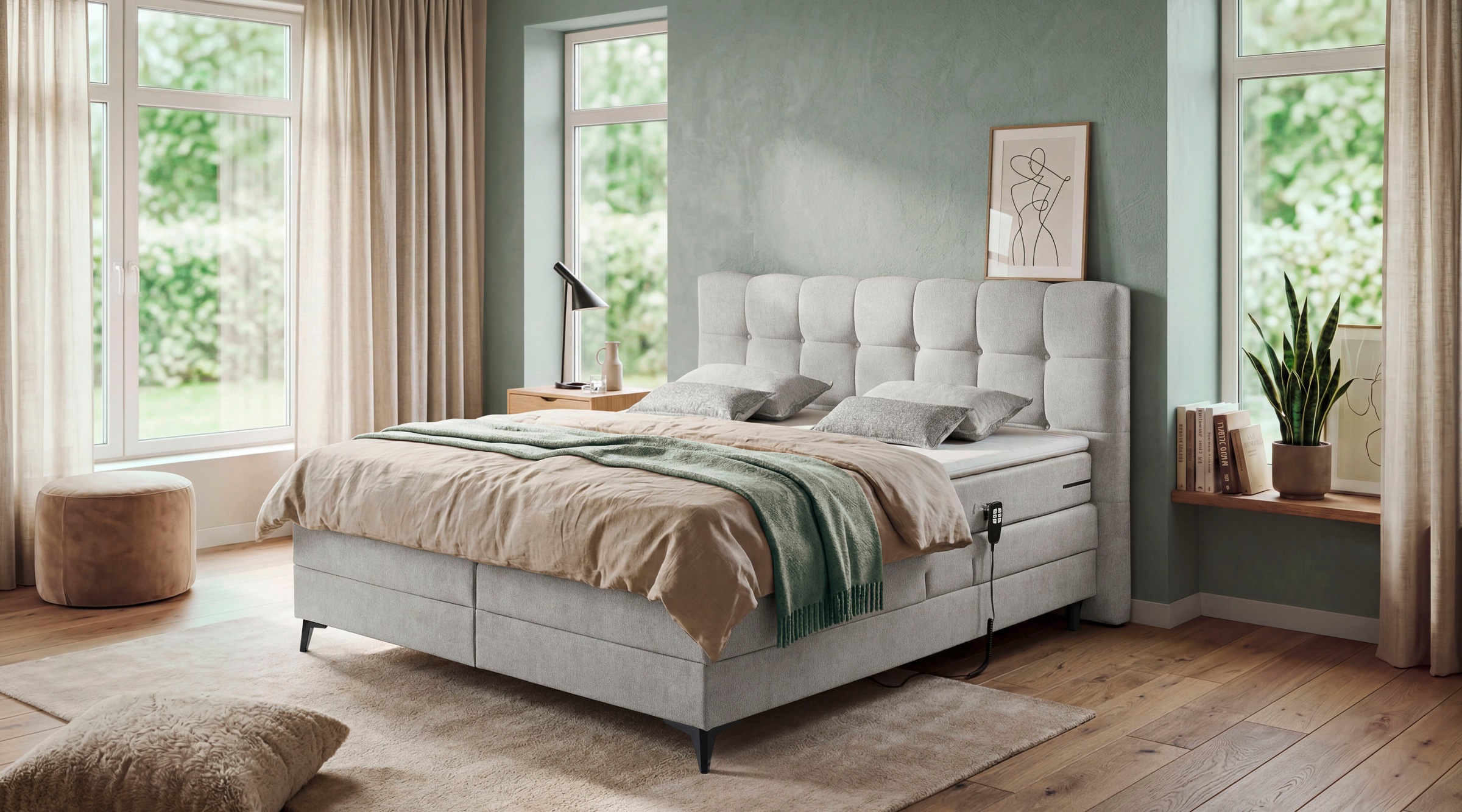 ED EXCITING DESIGN Boxspringbett »Atlas«