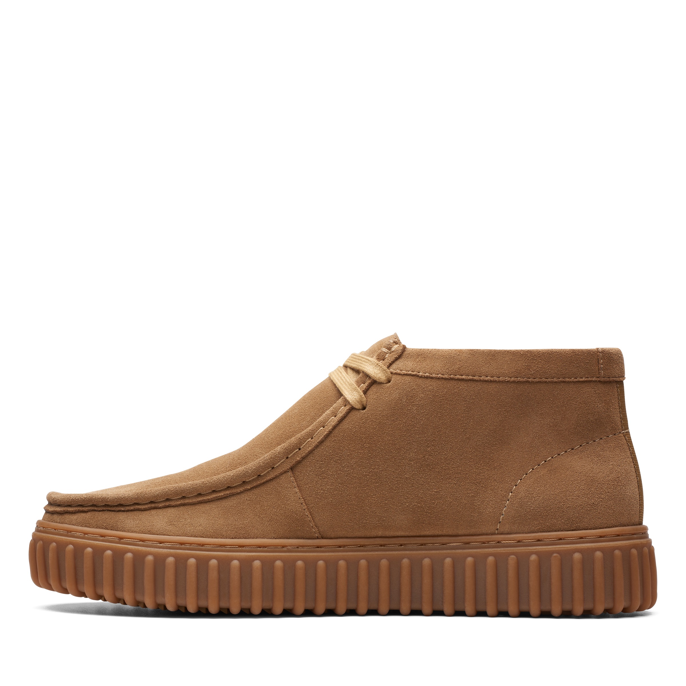 Clarks Schnürboots »Torhill Hi«, Komfortschuh, Schnürstiefel, Bequemschuh mit herausnehmbarem Fußbett