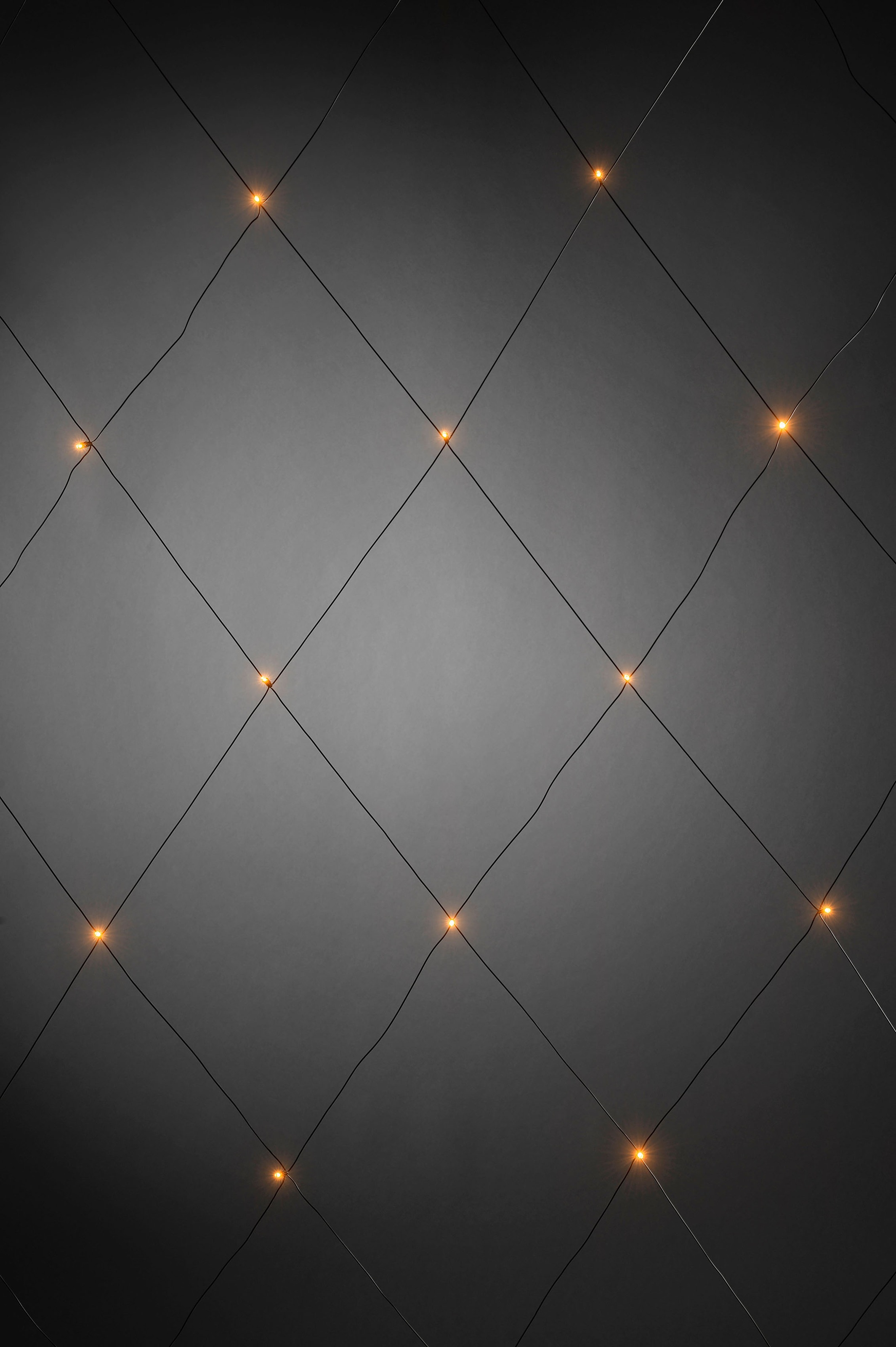 KONSTSMIDE LED-Lichternetz, 32 St.-flammig, LED Lichternetz, 32 bernsteinfarbene Dioden