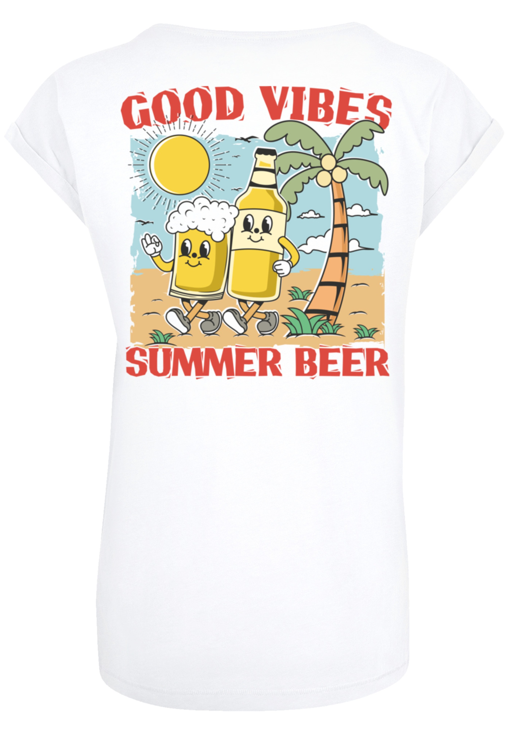 F4NT4STIC T-Shirt »Summer Time Vintage Beer Cartoon«, Premium Qualität