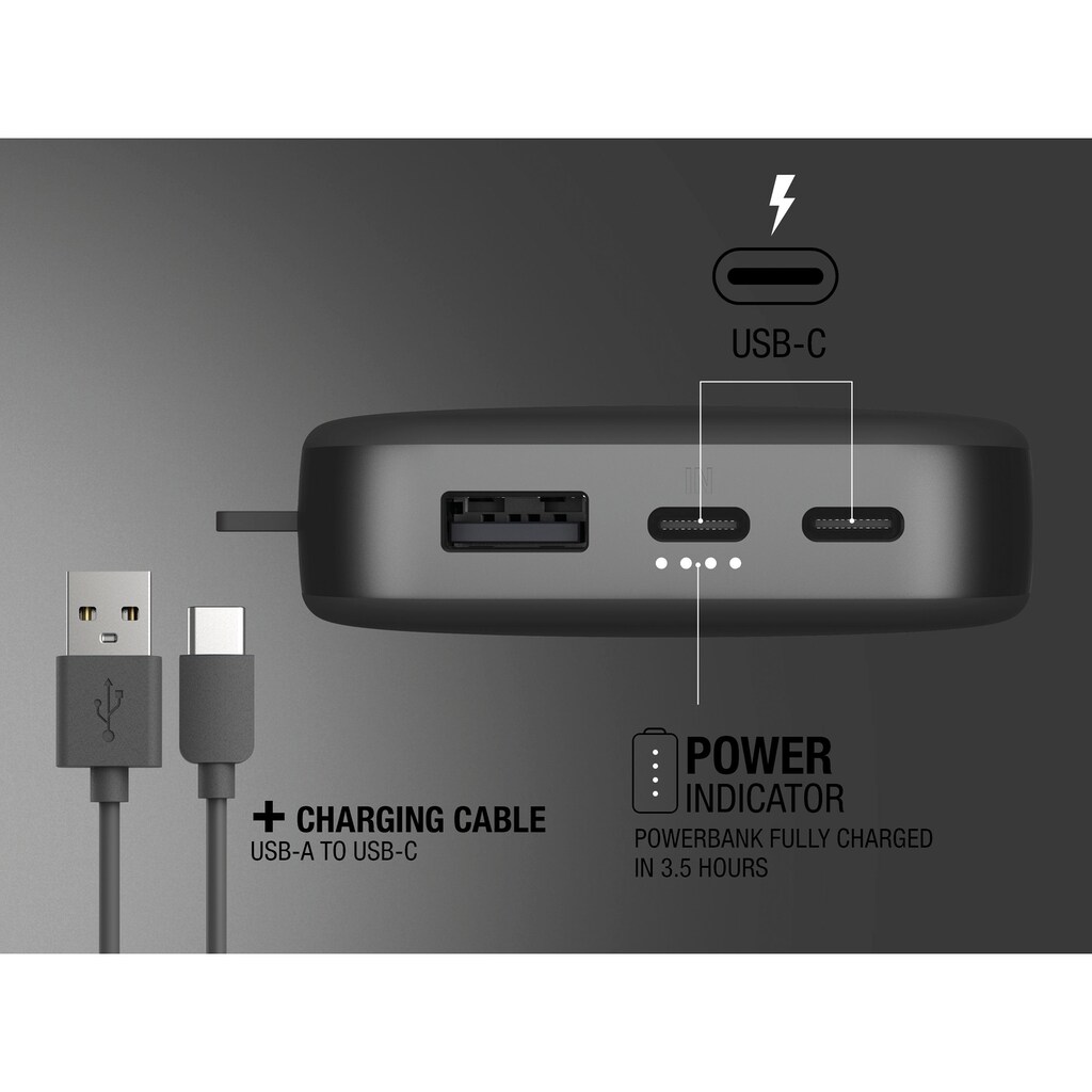 Fresh´n Rebel Powerbank »Power Pack 18000mAh mit USB-C, Ultra Fast Charge & 20W PD«
