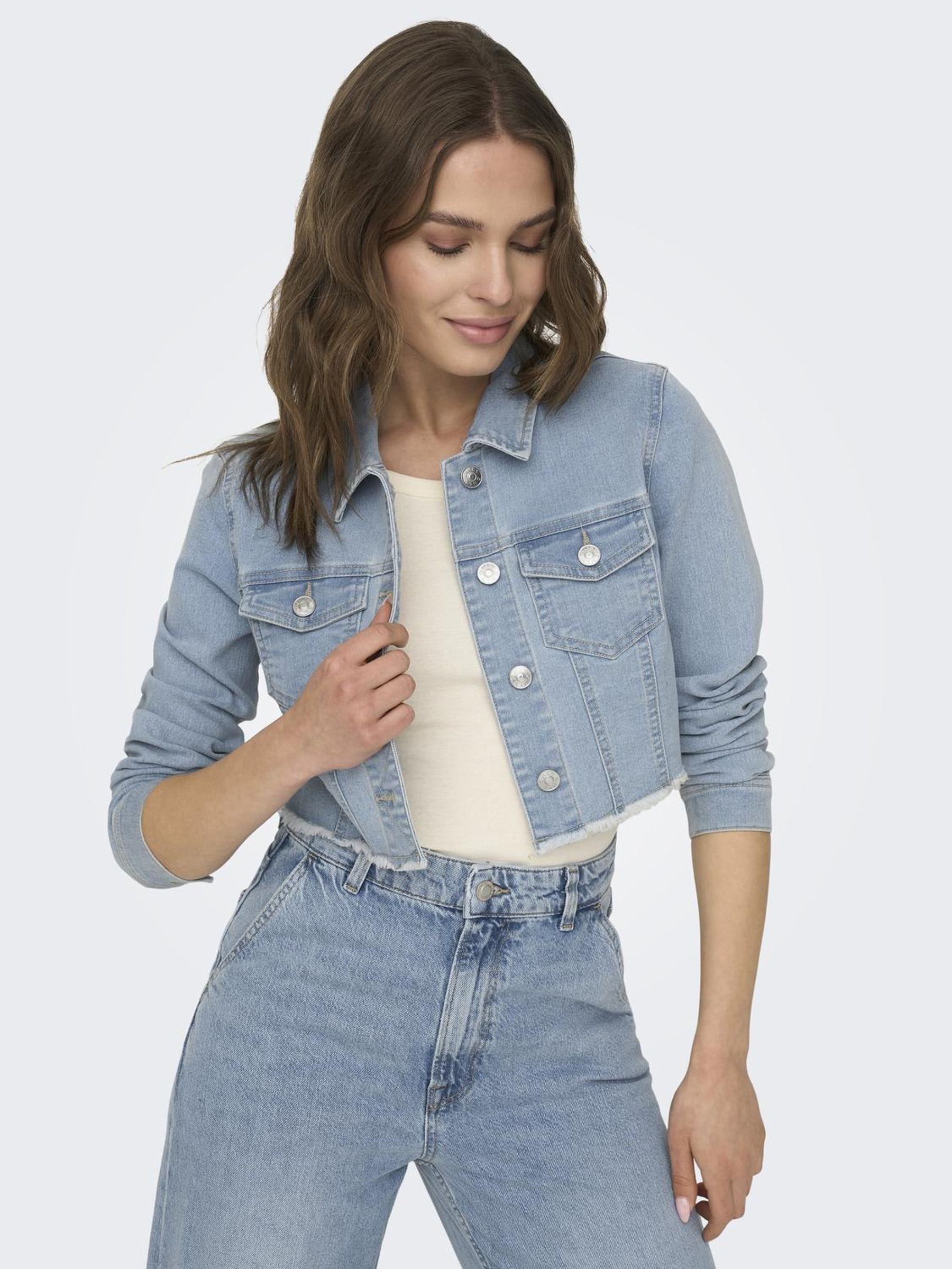ONLY Jeansjacke "ONLWONDER LS CROPPED DNM JACKET GUA NOOS" günstig online kaufen