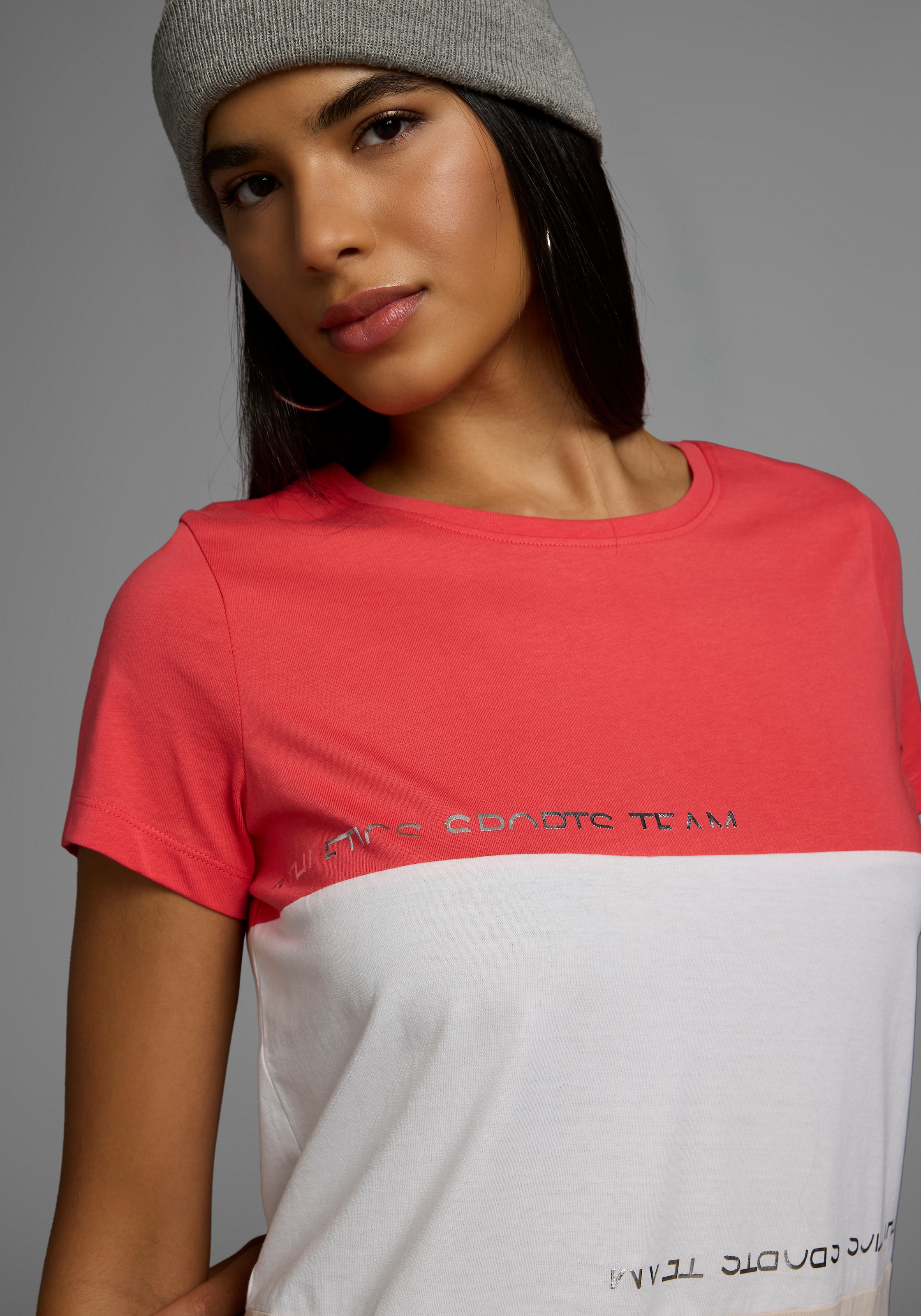 KangaROOS T-Shirt, im Colorblock-Design