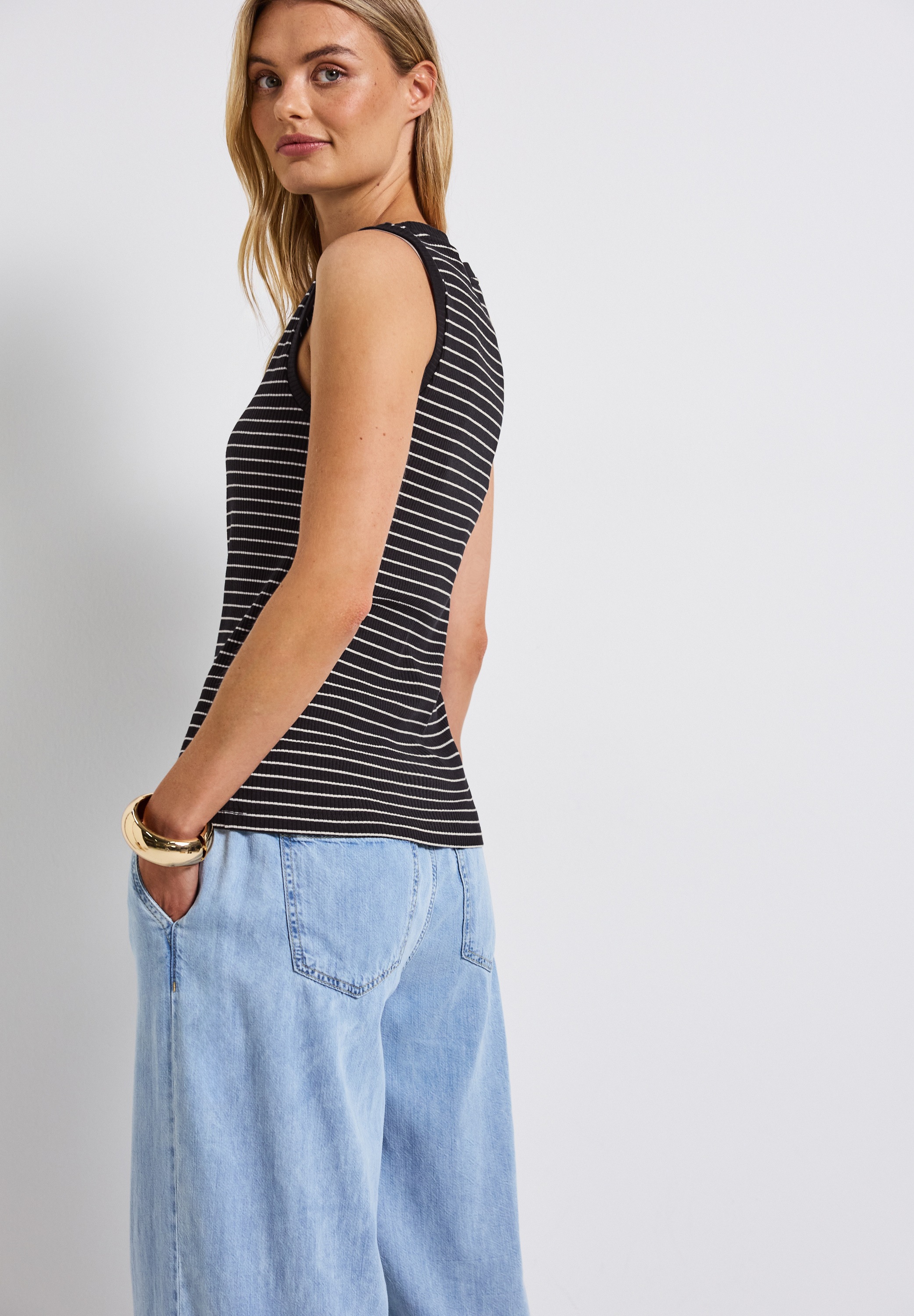 Thumbnail - STREET ONE Trägertop mit Streifen Muster