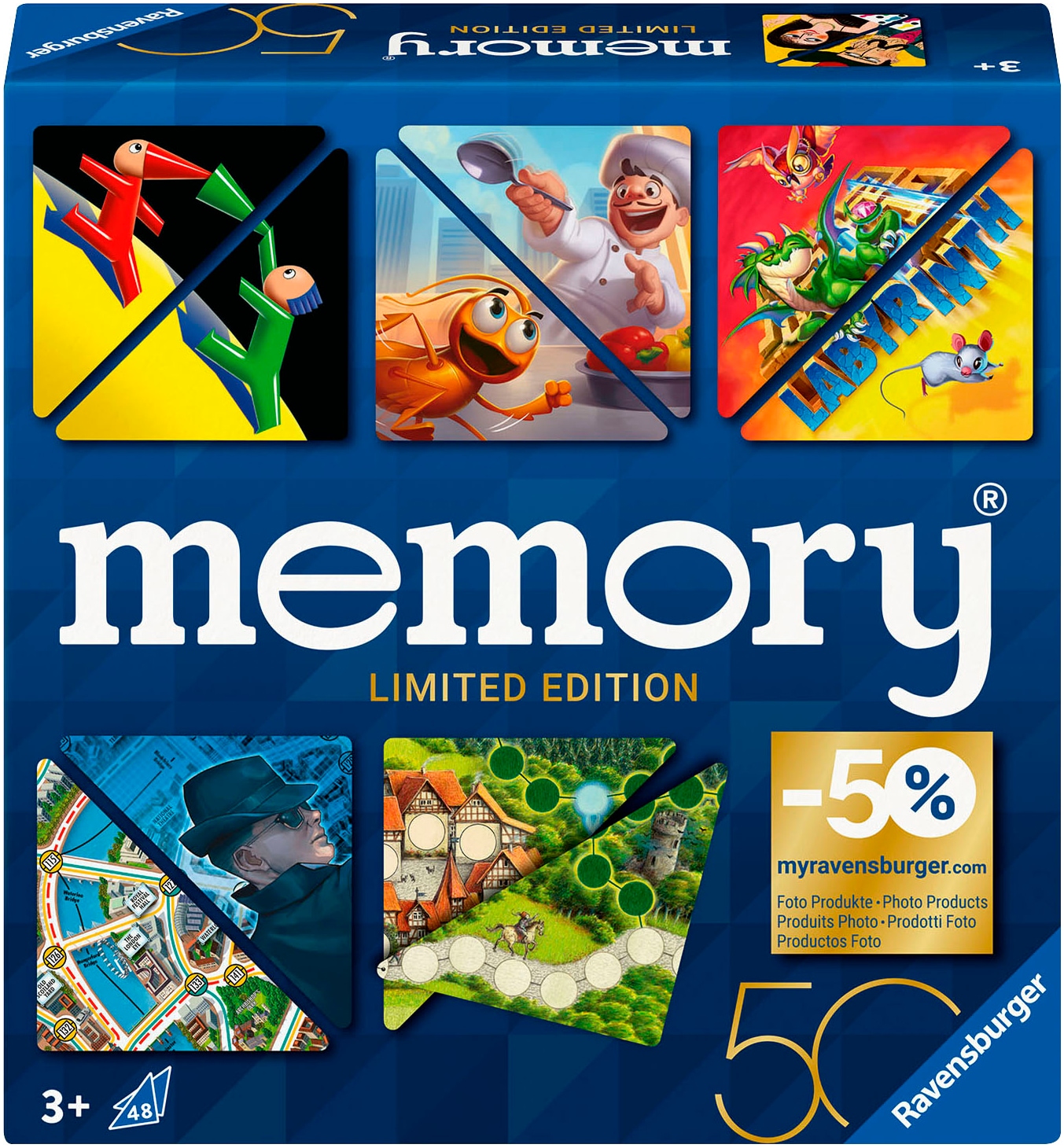 Spiel »memory® 50 Jahre Blaues Dreieck - Limited Edition«, Made in Europe, FSC® -...