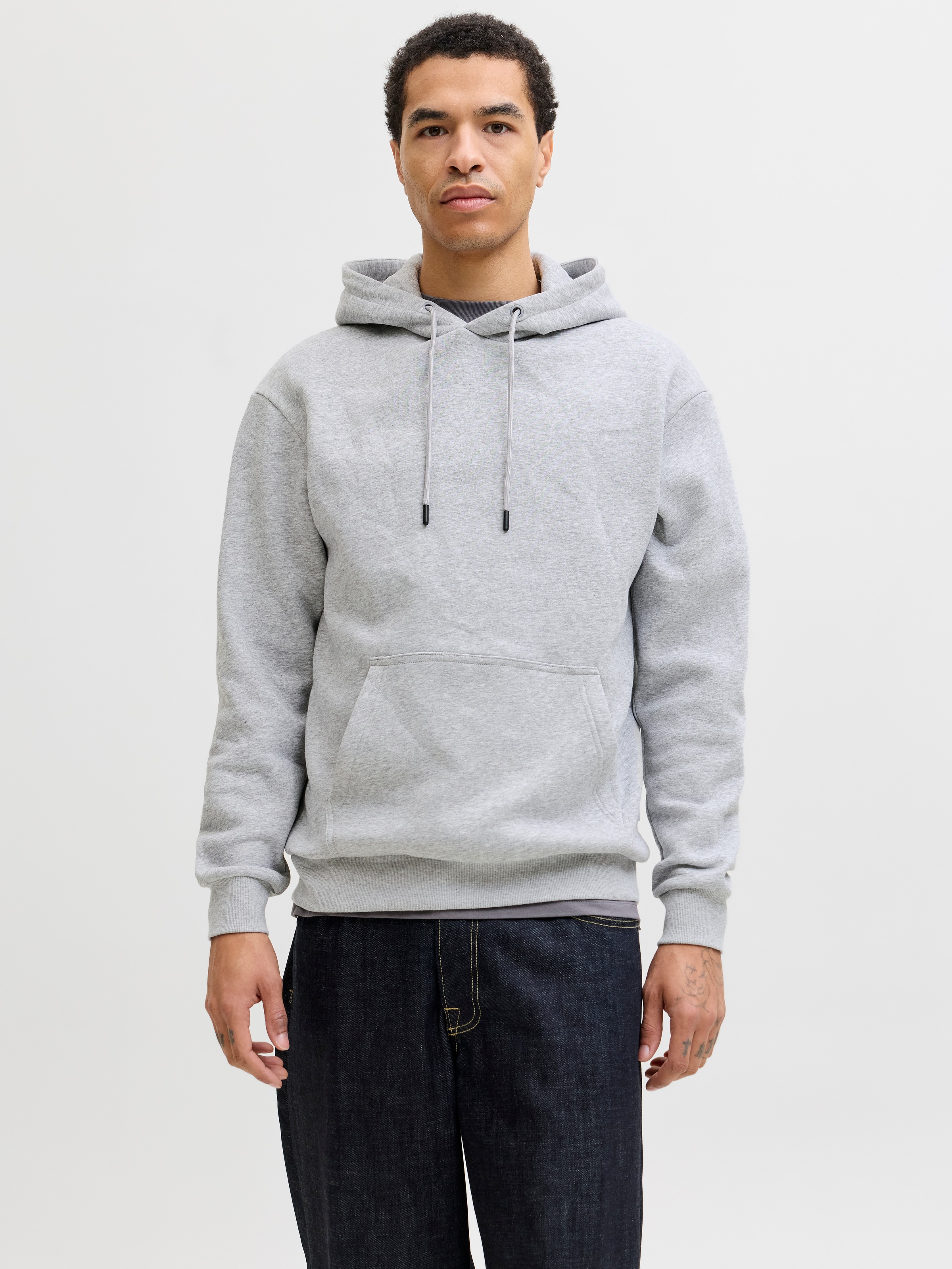 Jack & Jones 1100000002199 "JJEBRADLEY SWEAT HOOD NOOS", Materialmix, relaxed fit