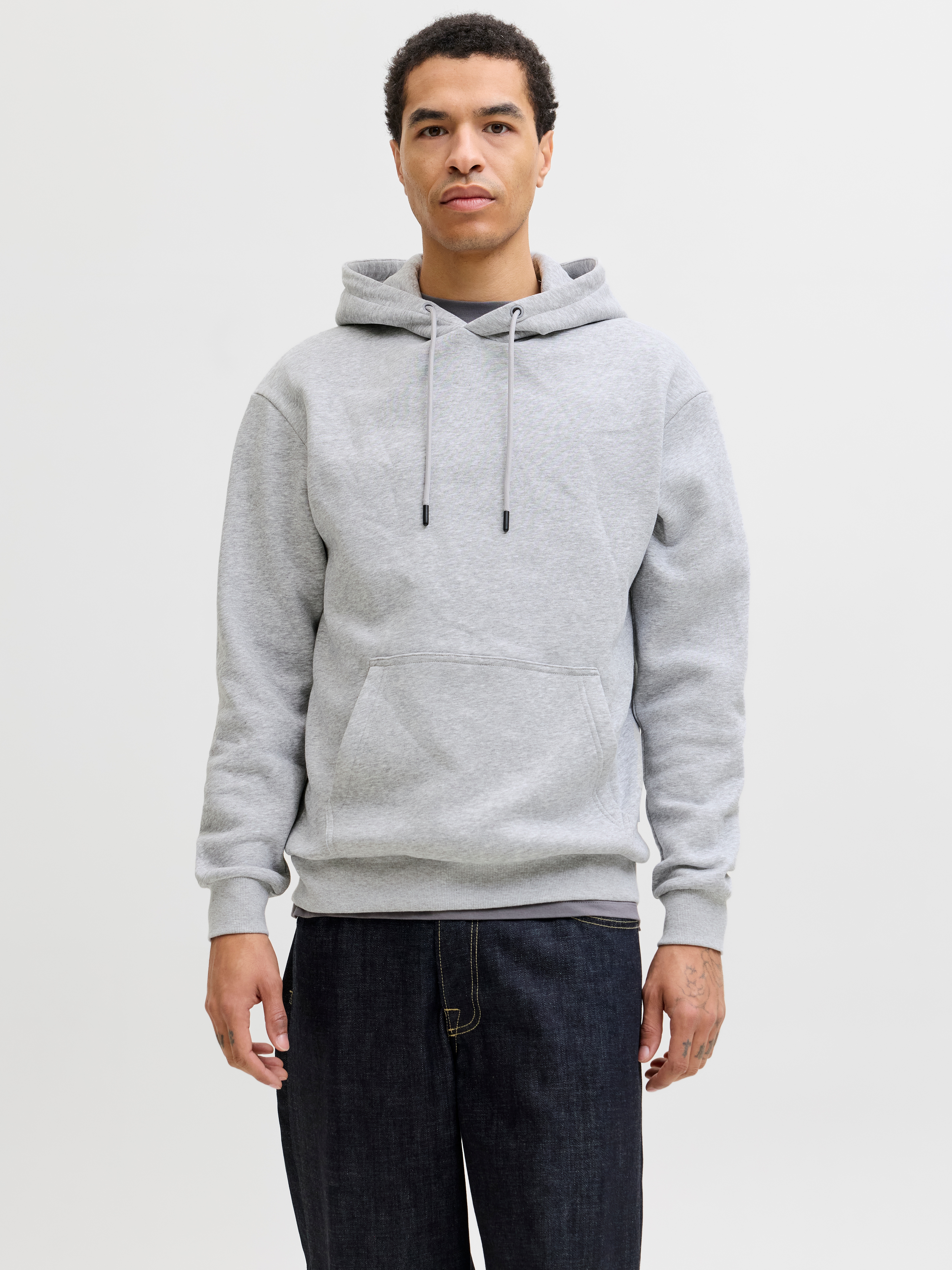 Jack & Jones "JJEBRADLEY SWEAT HOOD NOOS", Materialmix, relaxed fit