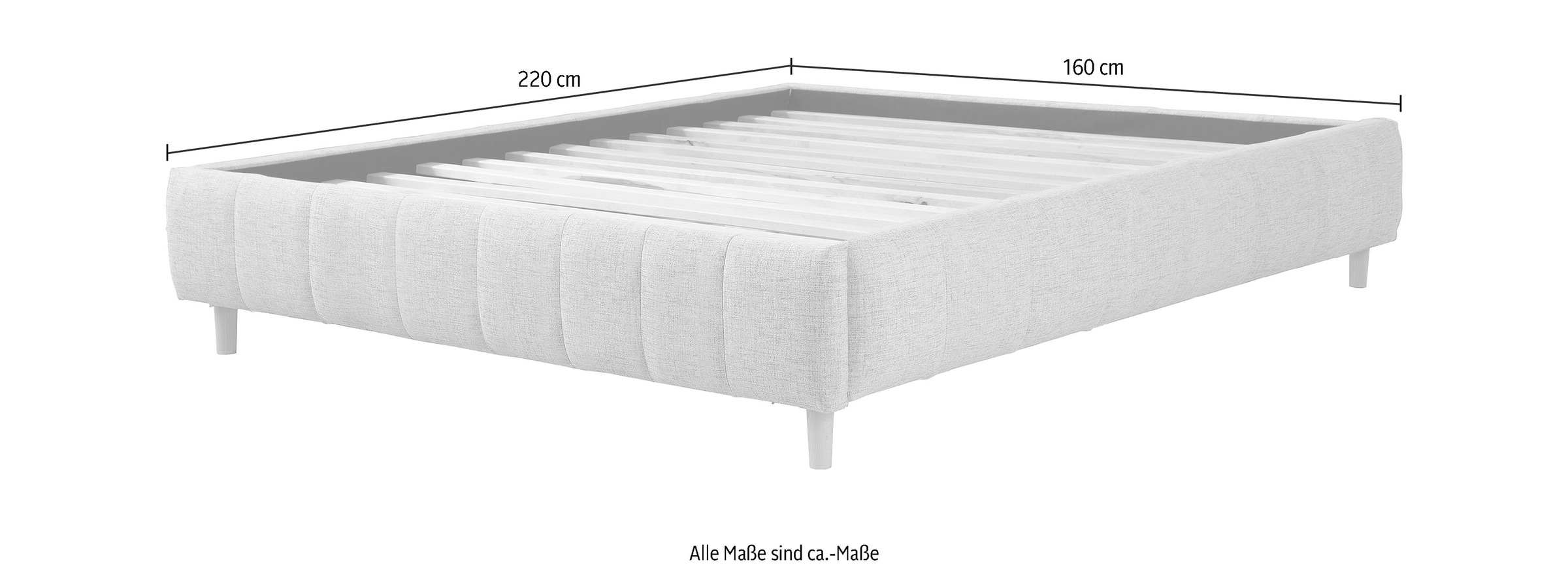 Home affaire Polsterbett "Tarje" in 5 Breiten, auch in Überlänge 220 cm, in günstig online kaufen