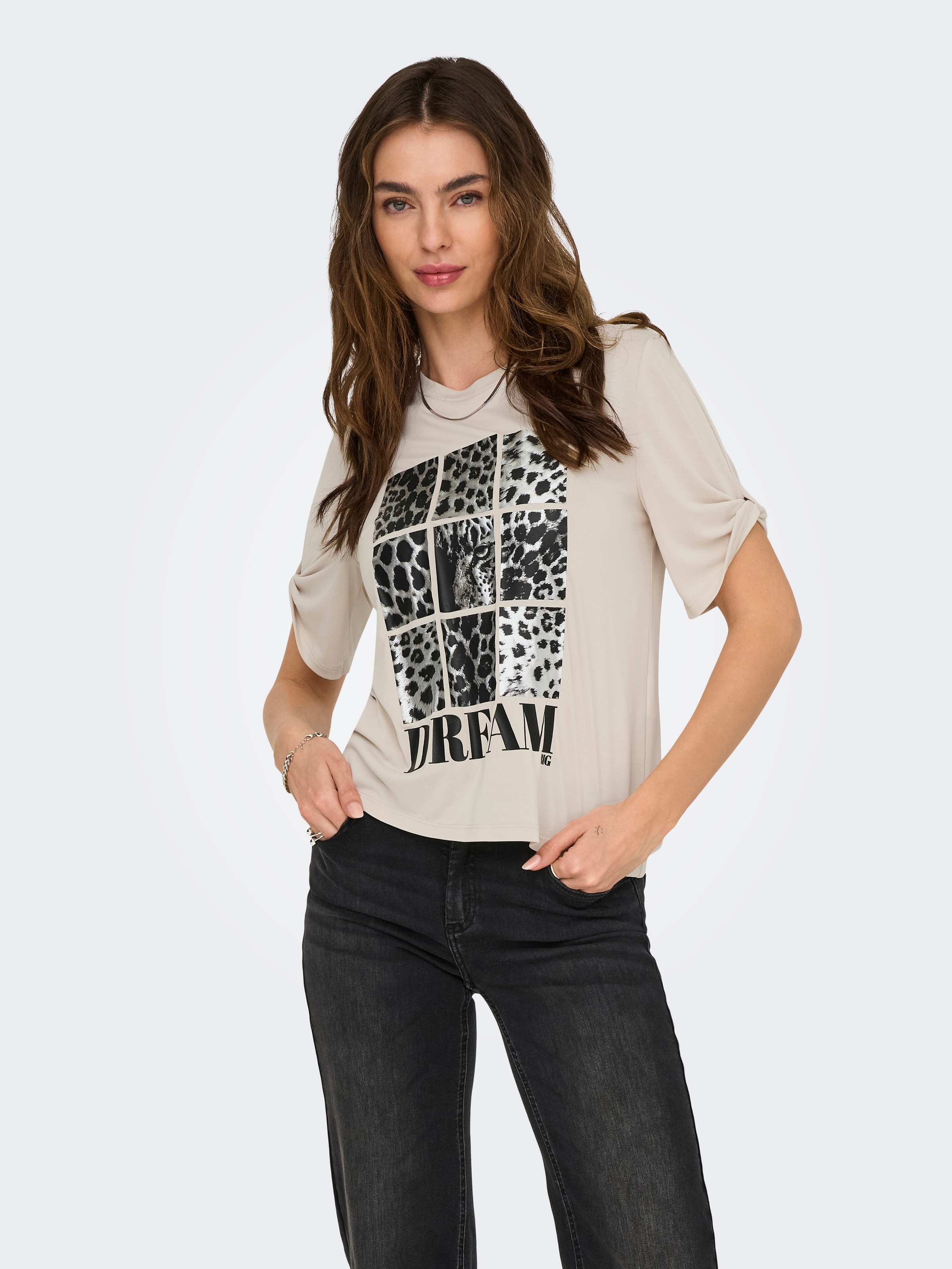 ONLY Kurzarmshirt "ONLFREE LIFE S/S CREATE TOP BOX JRS" günstig online kaufen