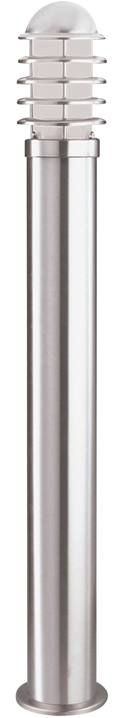Searchlight Außen-Stehlampe »Louvre Außenpfosten - Edelstahlmetall und Polycarbonat« E27 1 Stk.