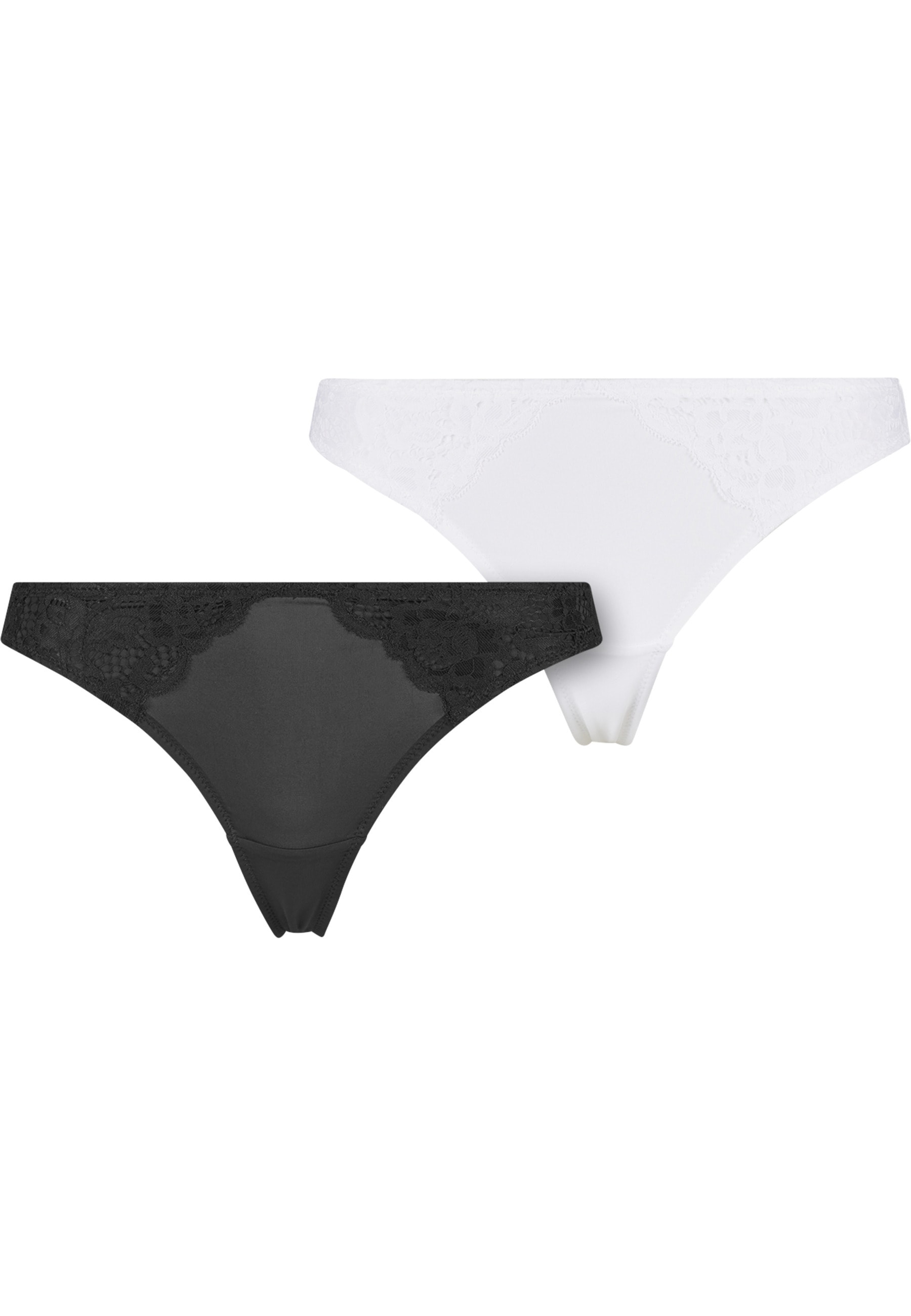 URBAN CLASSICS Panty "Urban Classics Ladies Lace Tanga 2-Pack"