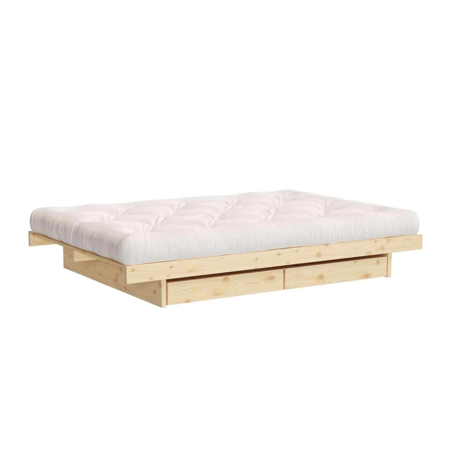 Karup Design 1100000002199 "Kanso Bed, Stauraumbett, Bett mit oder ohne Schubladen" Bett mit/ohne Schubladen, inkl Lattenrost, FSCzertifiert