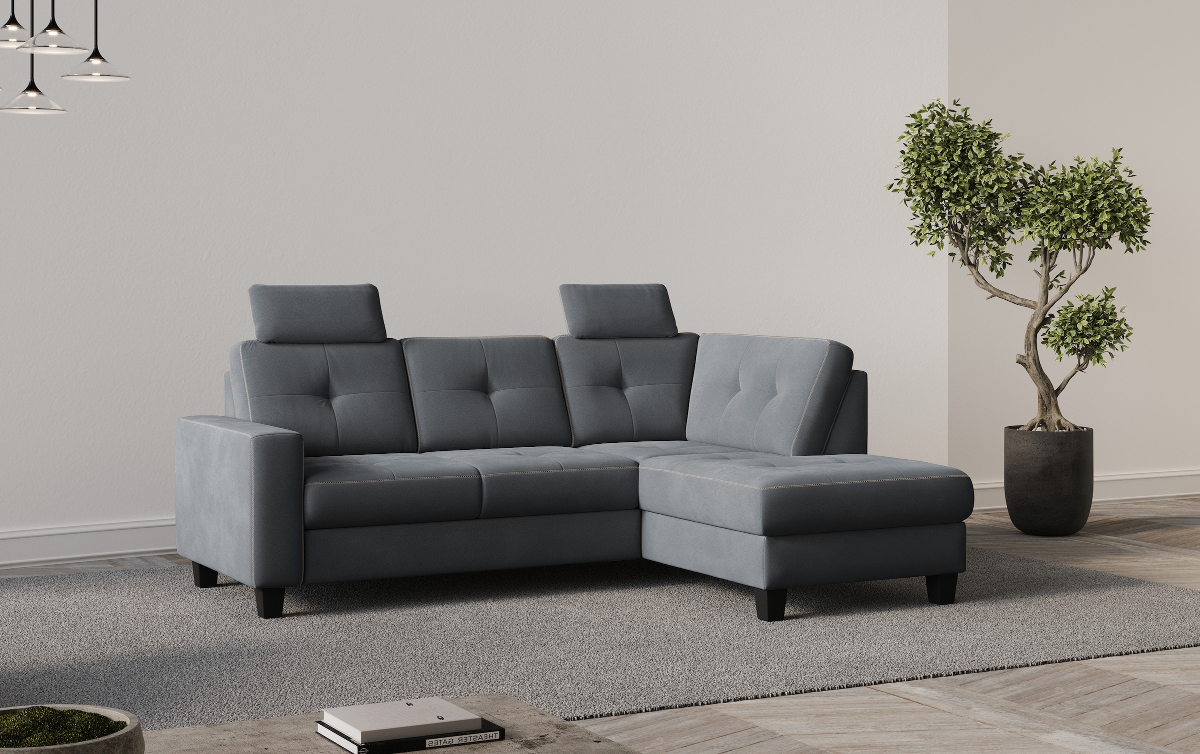 OTTO home Ecksofa "Varese" wahlweise mit Schlaffunktion und Bettkasten