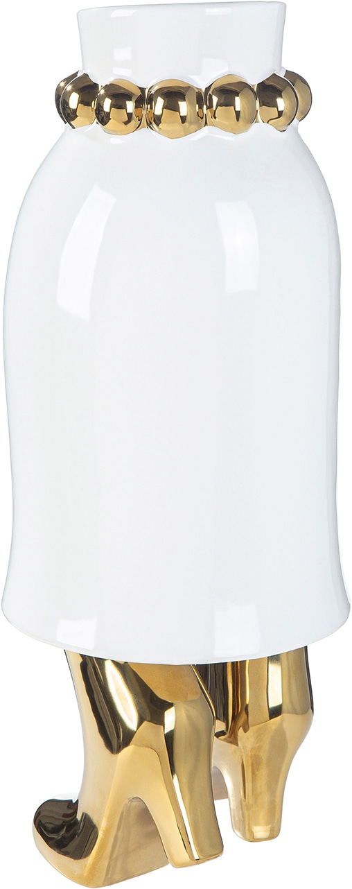 GILDE Tischvase »Vase Frau Donna weiß« Vase, Donna, Figurvase, feminines Design, kunstvoll, Eyecatcher