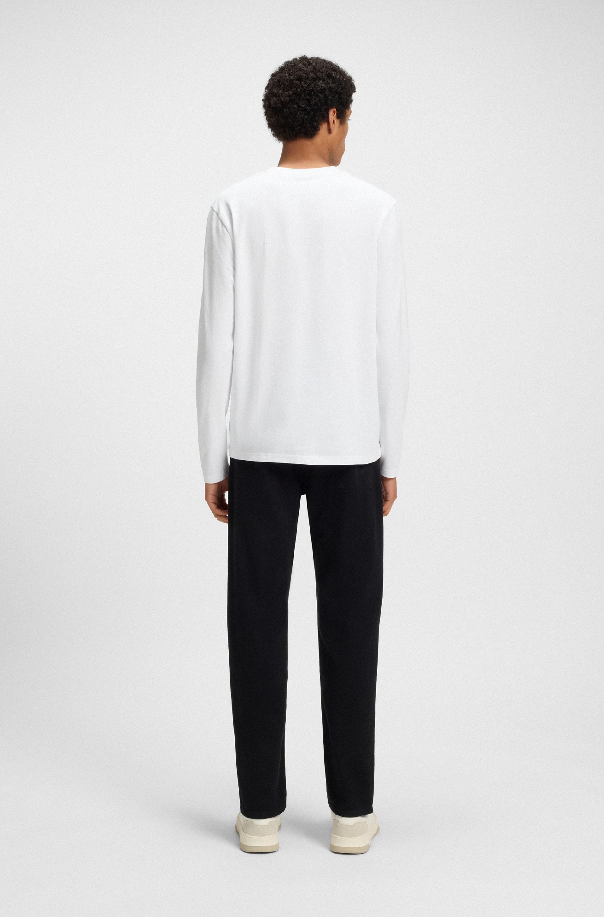 BOSS ORANGE Langarmshirt »TChark«, mit Rundhalsausschnitt