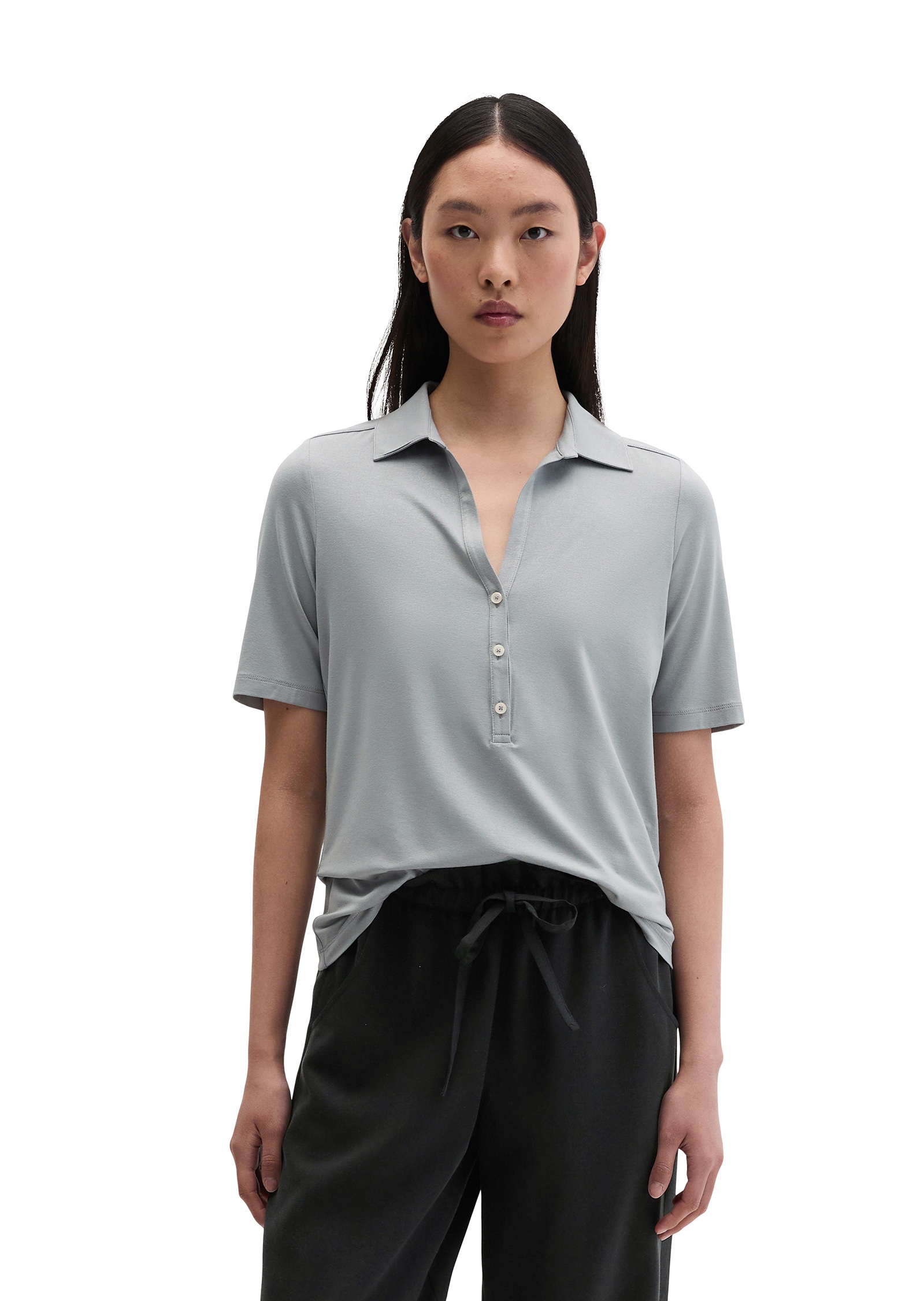 Marc OPolo Kurzarmshirt "aus LENZING™ ECOVERO™"