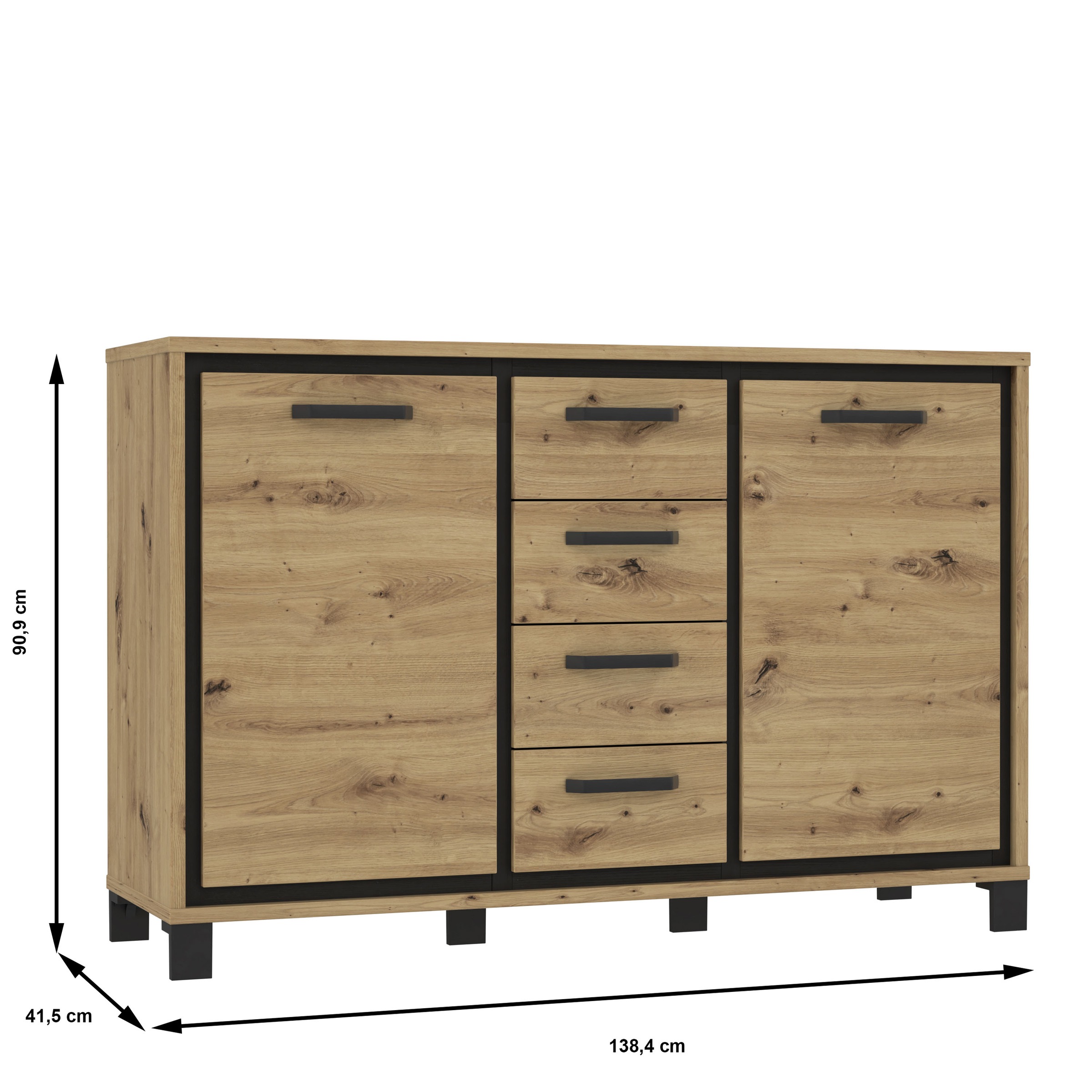 FORTE Sideboard, Breite 138 cm