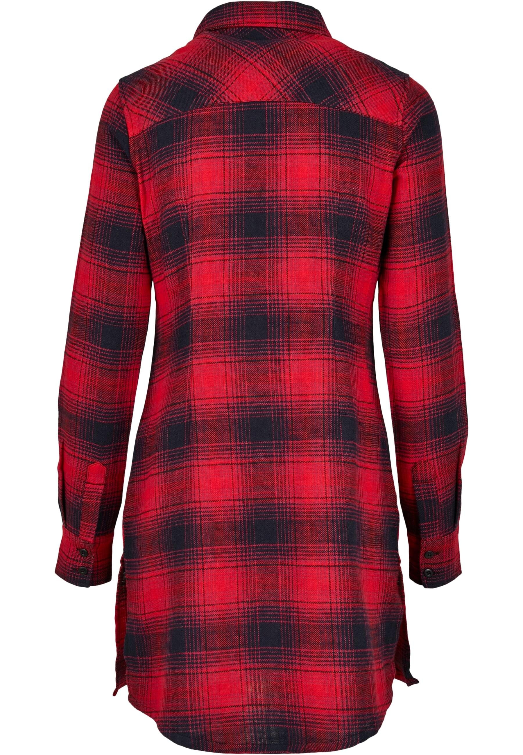 URBAN CLASSICS Shirtkleid »Urban Classics Damen Ladies Check Shirt Dress«, (1 tlg.)
