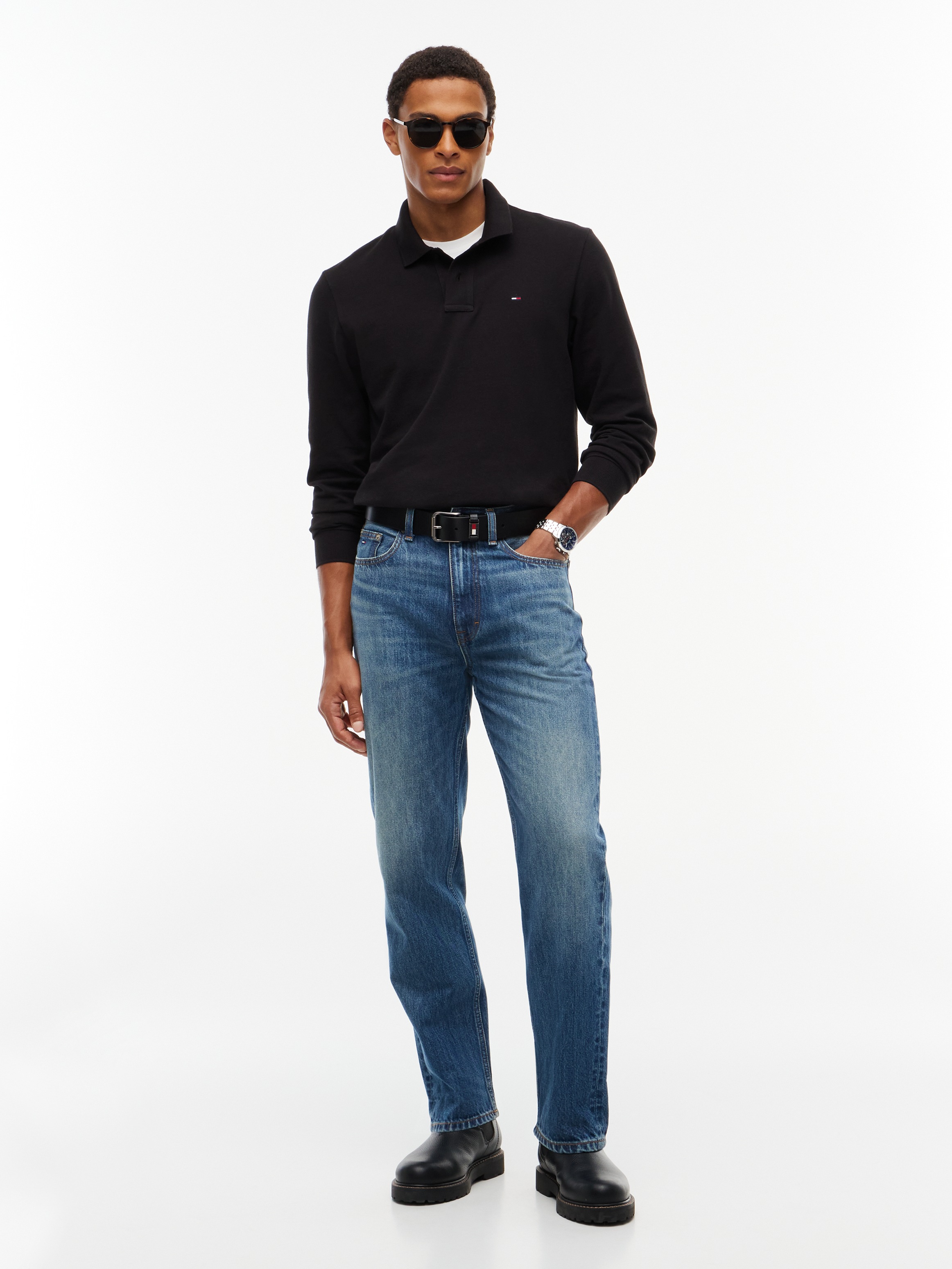 Tommy Jeans Langarm-Poloshirt »REGULAR POLO« Regular fit mit Polokragen