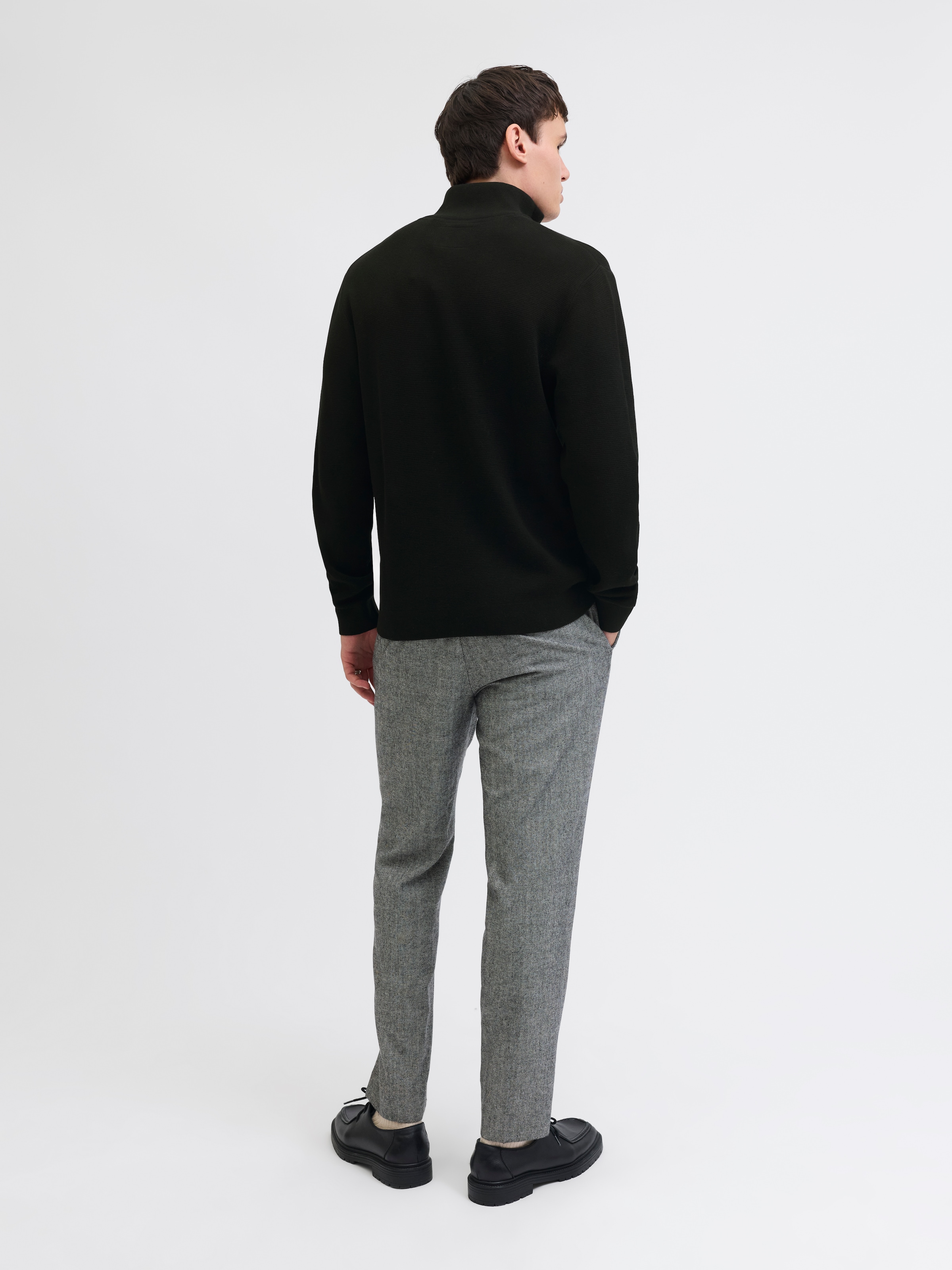 Jack & Jones Troyer »JPRBLAMILANO STITCH KNIT HALF ZIP SN«, mit kurzem Reißverschluss
