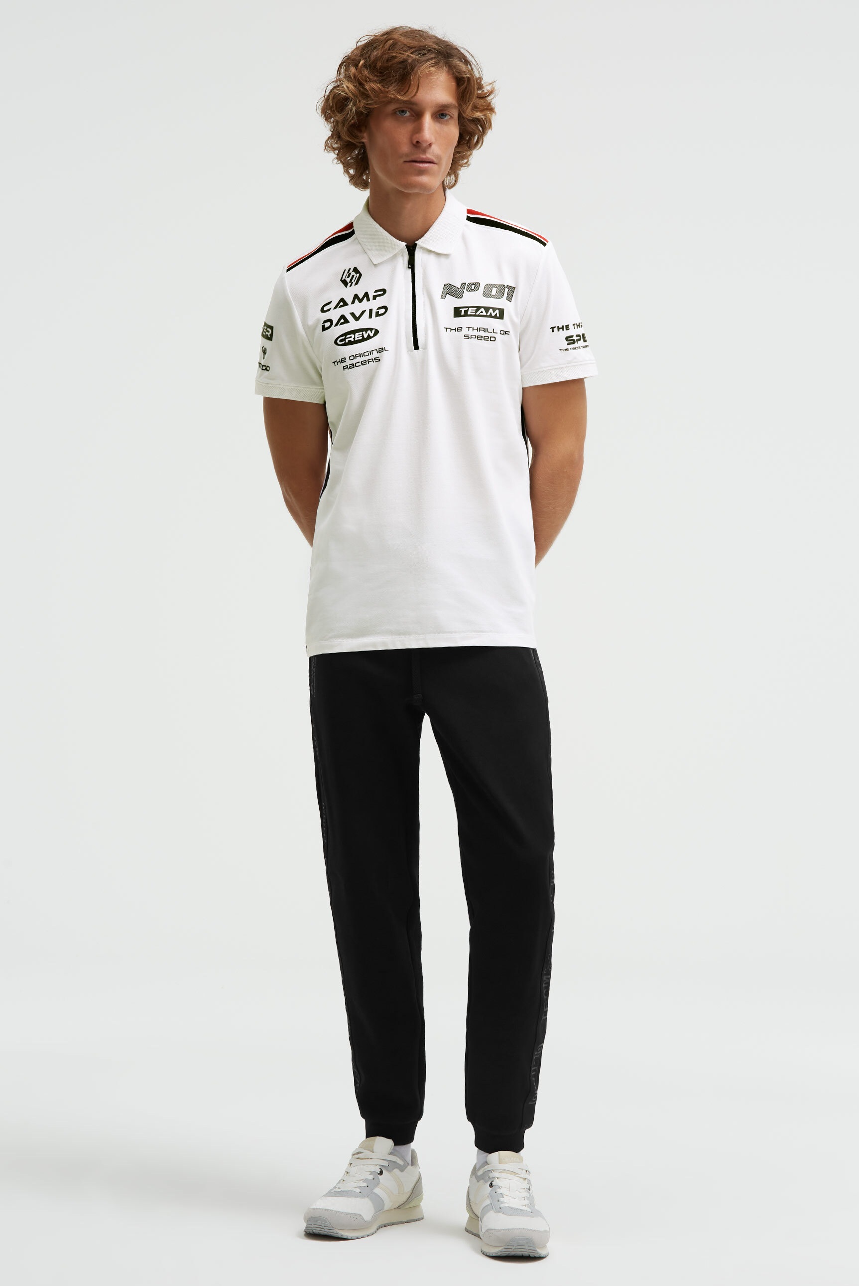 CAMP DAVID Poloshirt mit Baumwolle