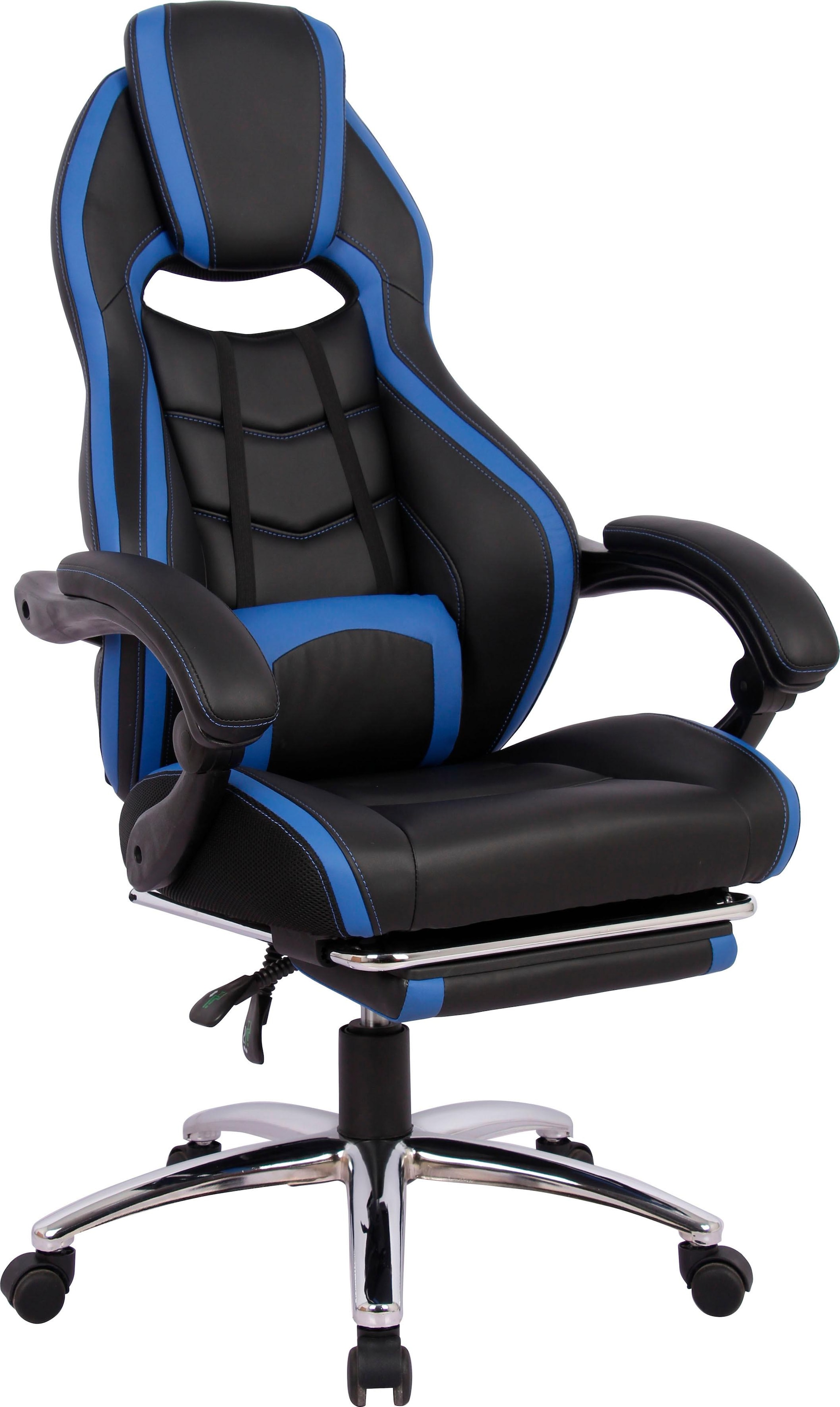 INOSIGN Gaming-Stuhl BAUR | »Sprinta Funktionen mit ausziehbarer vielen Fußstütze,«, Kunstleder, mit Chefsessel komfortabel ergonomischen 1, gepolstert