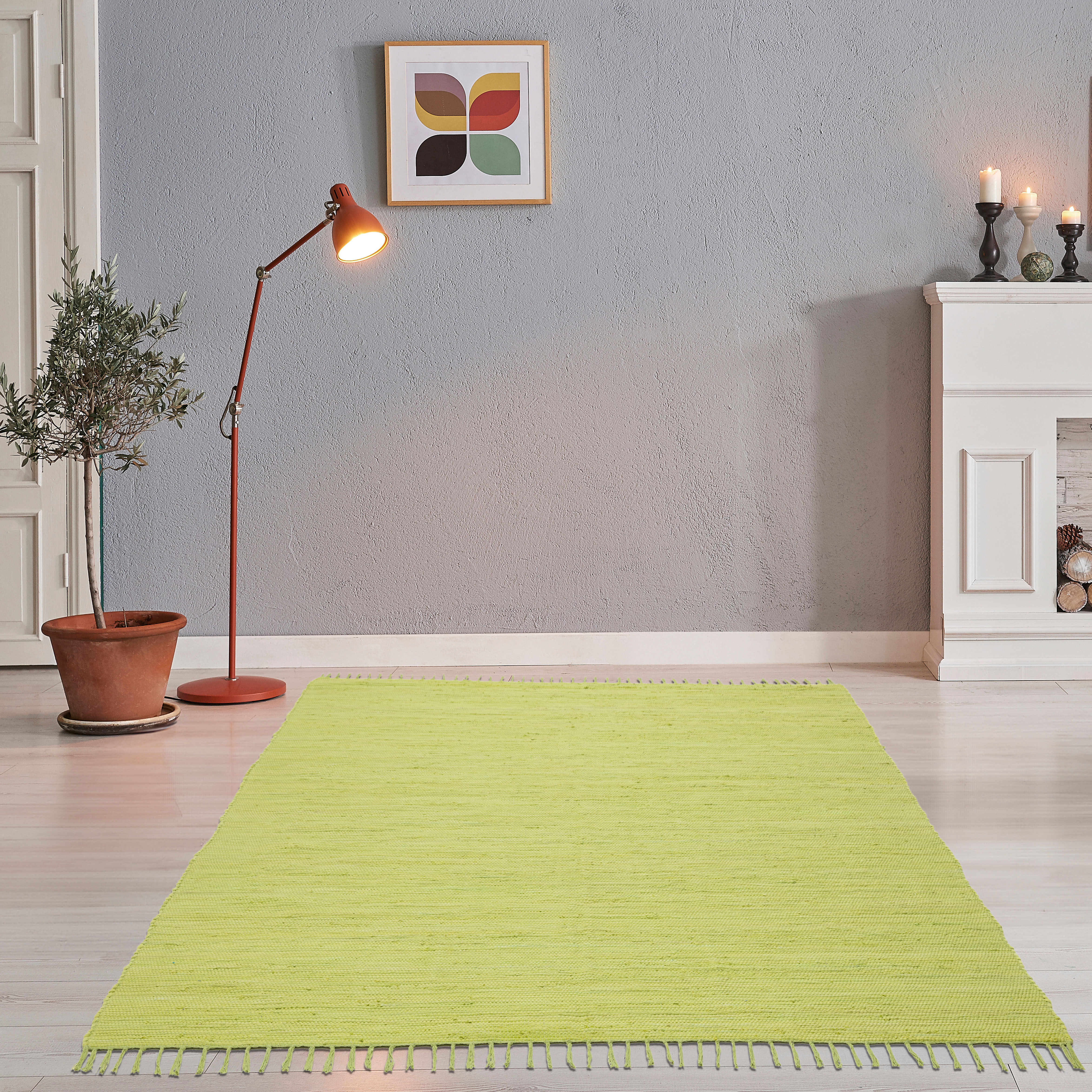 THEKO Teppich "Happy Cotton Fleckerl, handgewebt" rechteckig 5 mm Höhe Flac günstig online kaufen