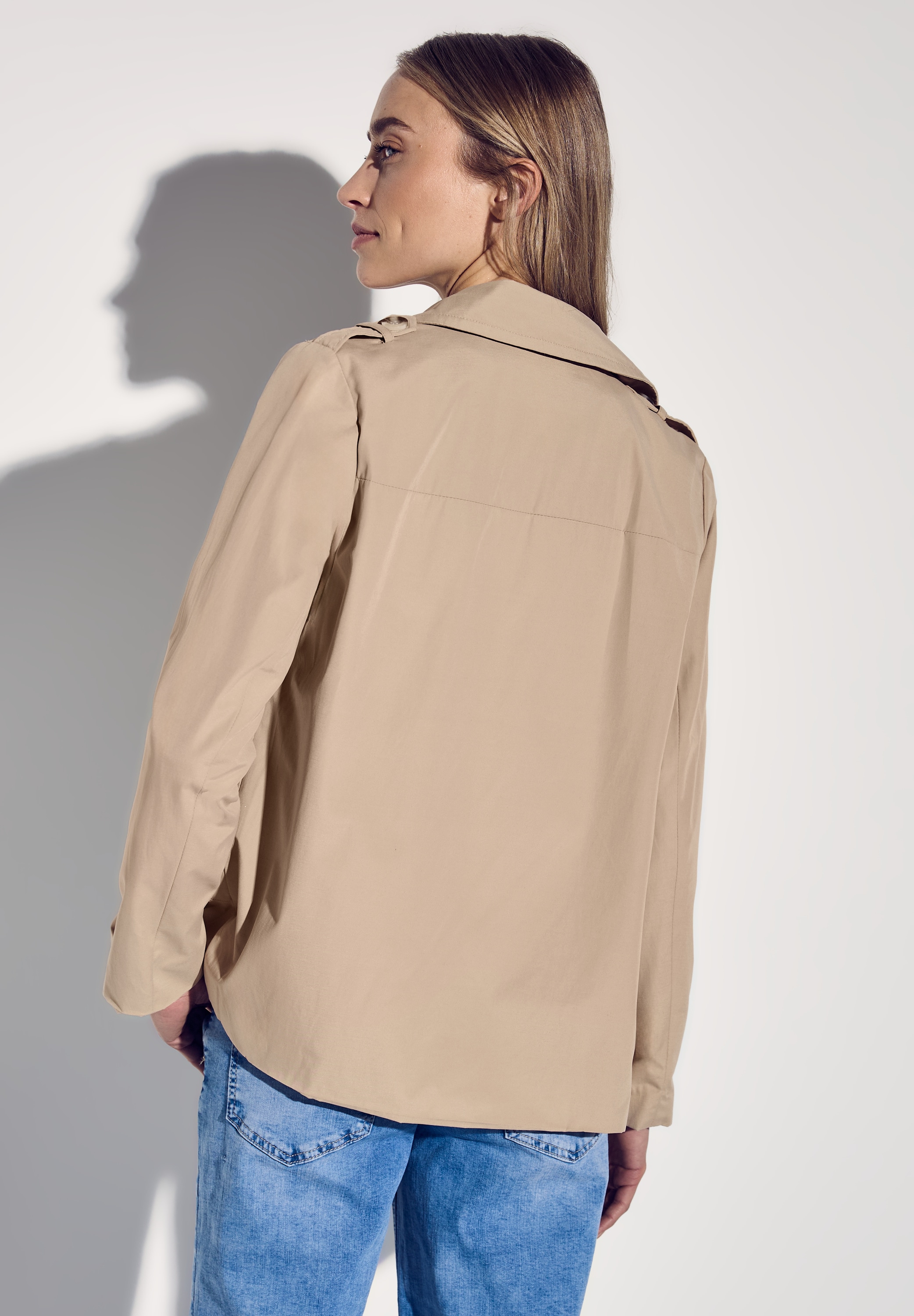 STREET ONE Trenchcoat, doppelreihig und mit Reverskragen