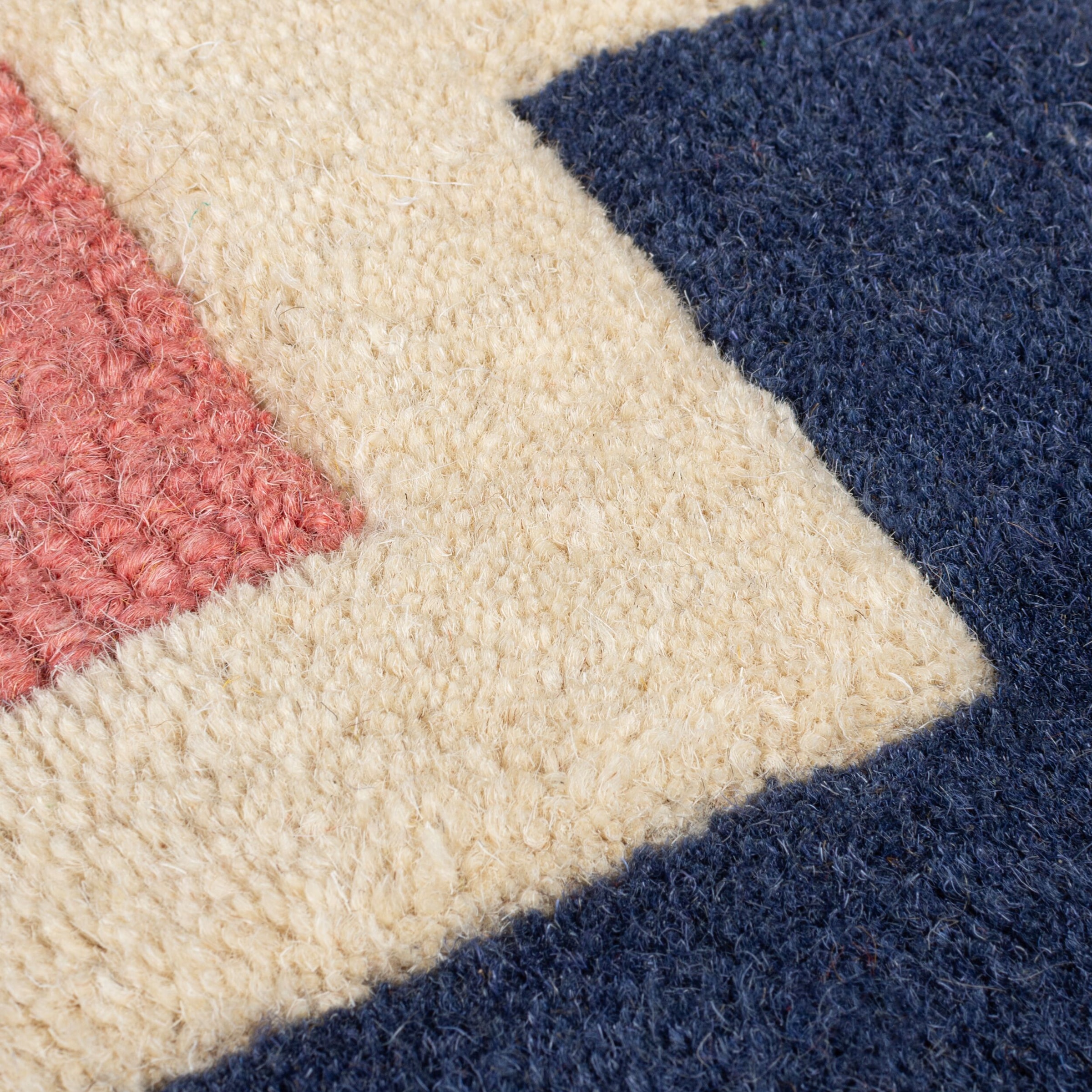 FLAIR RUGS Wollteppich »Retro Blocks«, rechteckig, 10 mm Höhe, Retro Blocks geschnitzter Wollteppich